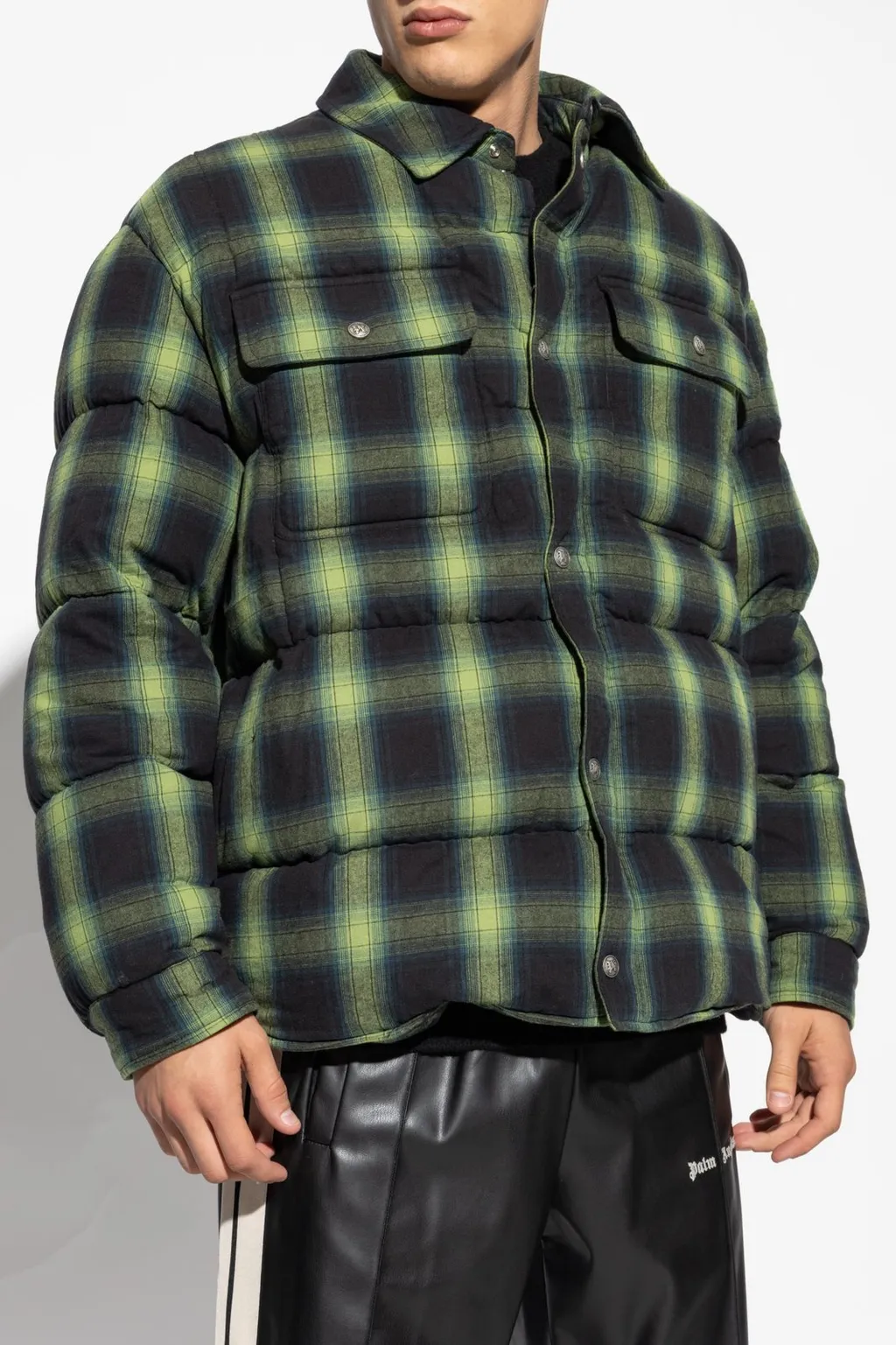 Palm Angels Checked Puffer Jacket