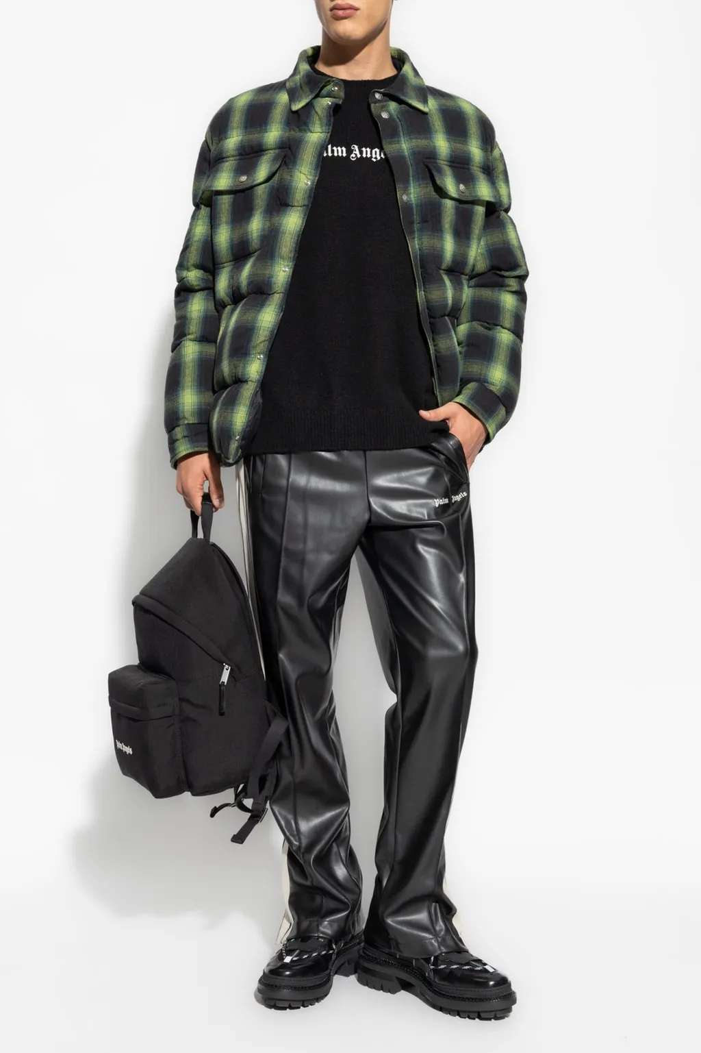 Palm Angels Checked Puffer Jacket