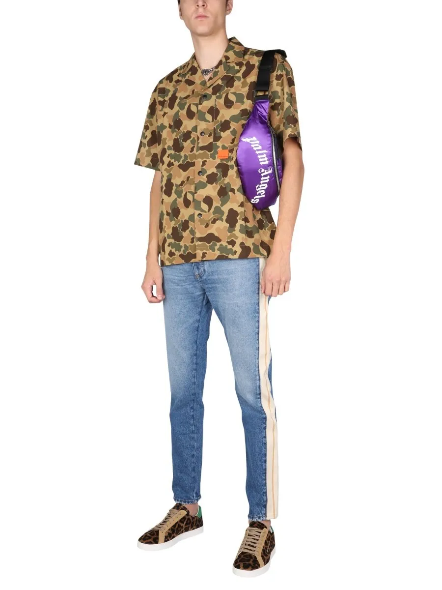Palm Angels Printed Short-Sleeved Shirt