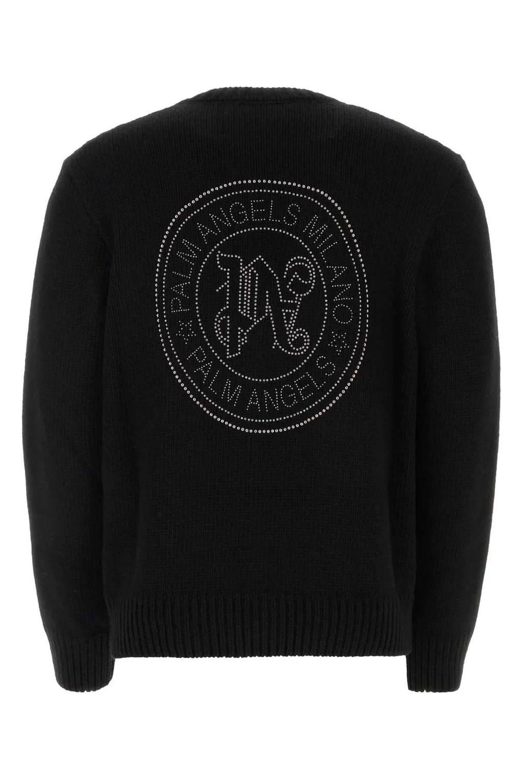 Palm Angels Palm-Stud Embellished V-Neck Cardigan