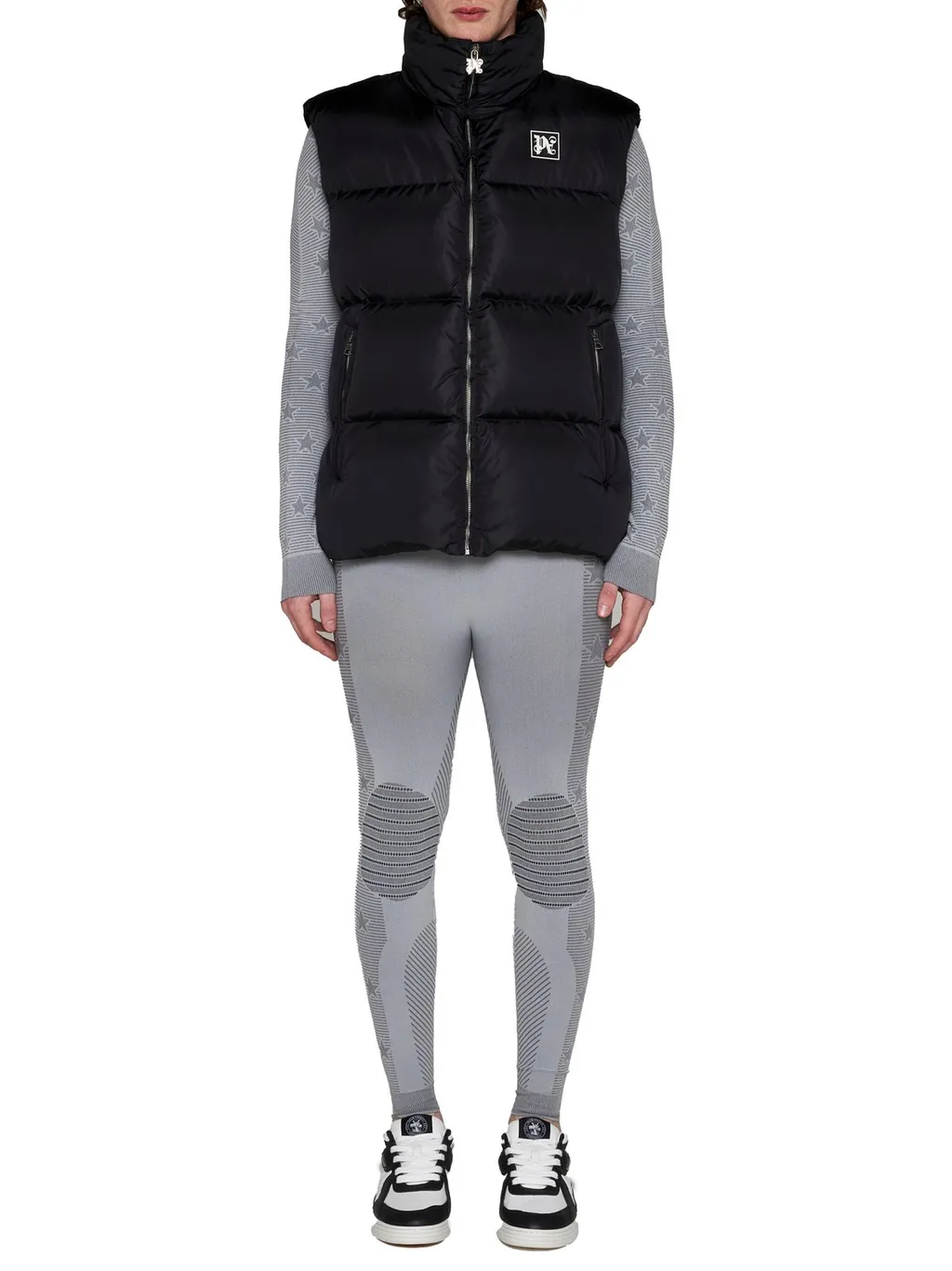 Palm Angels Logo Patch Padded Vest