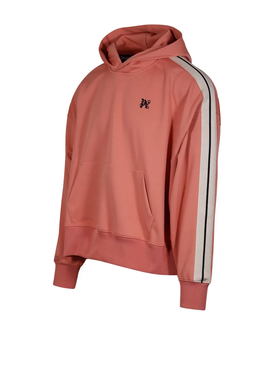 Palm Angels Monogram-Embroidered Drop Shoulder Track Hoodie