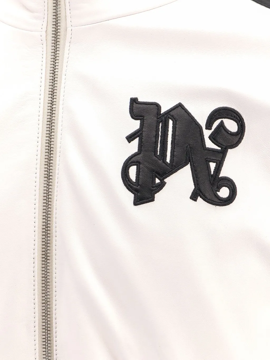 Palm Angels Monogram-Patch Zip-Up Jacket