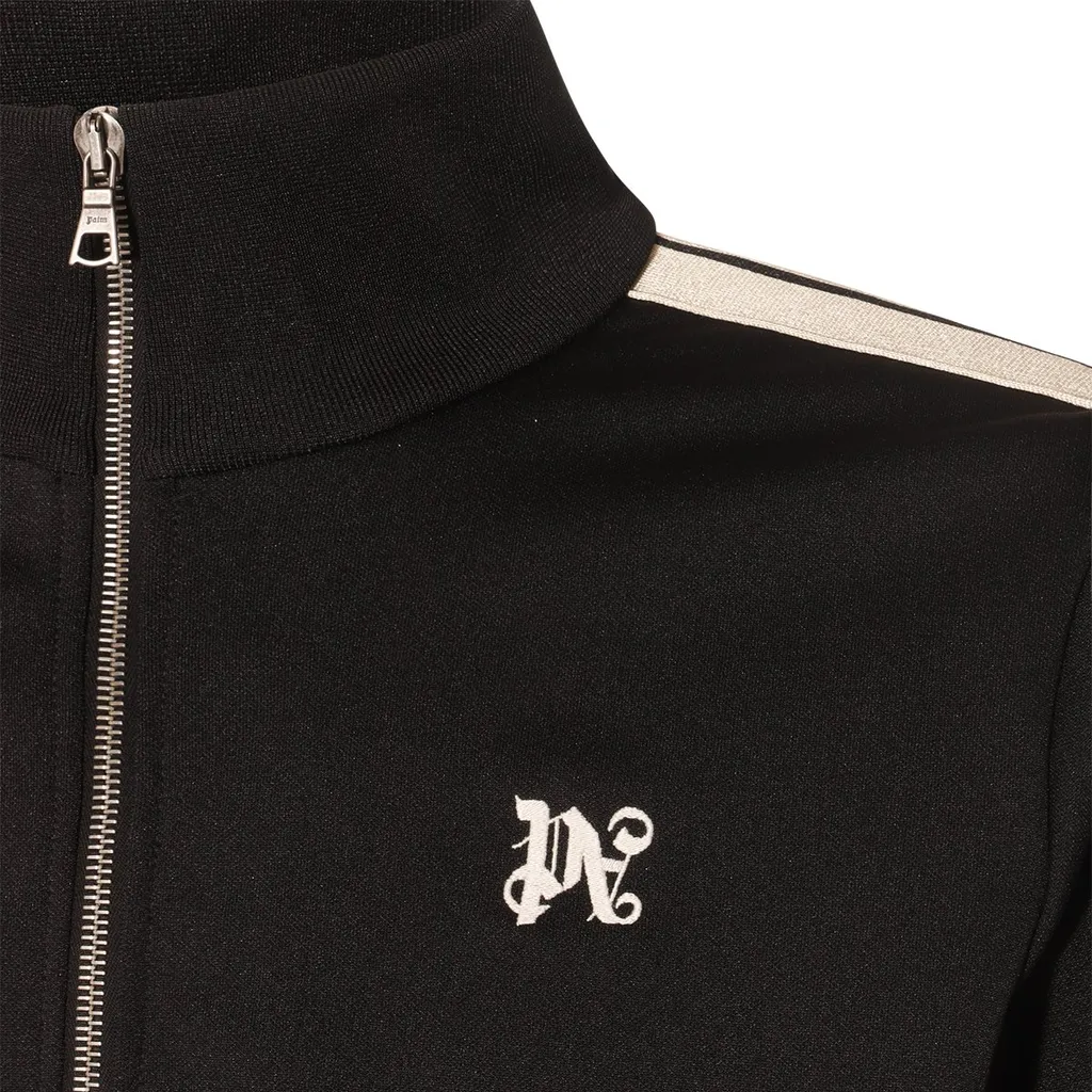 Palm Angels Monogram Embroidered Zipped Jacket