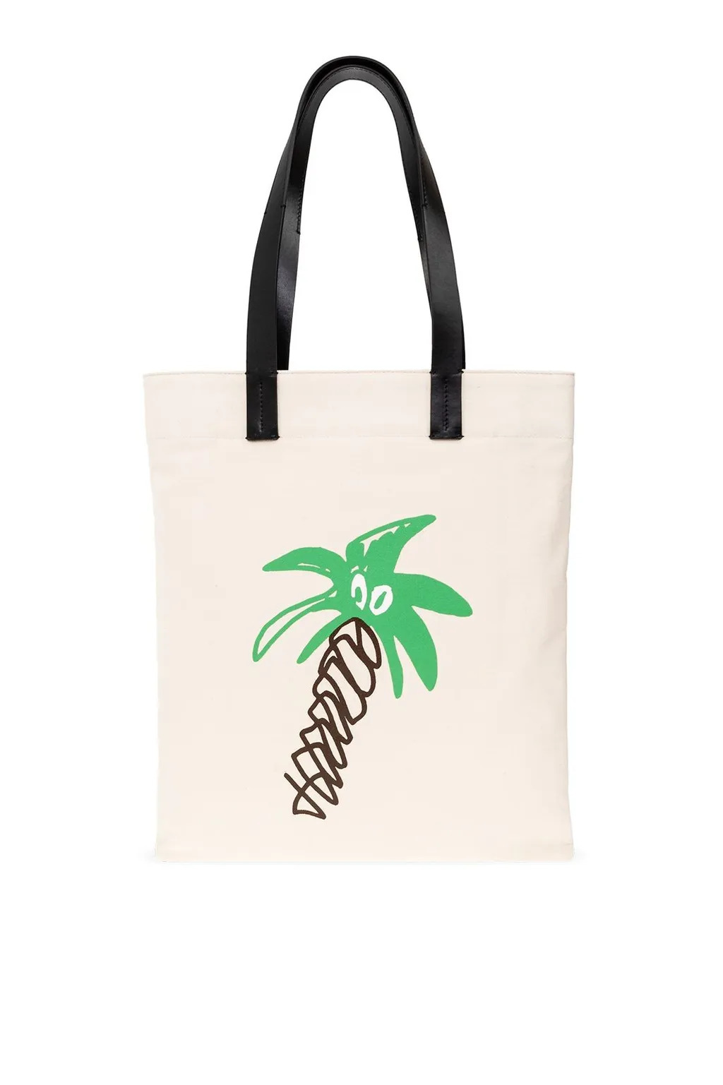 Palm Angels Logo Printed Open Top Tote Bag