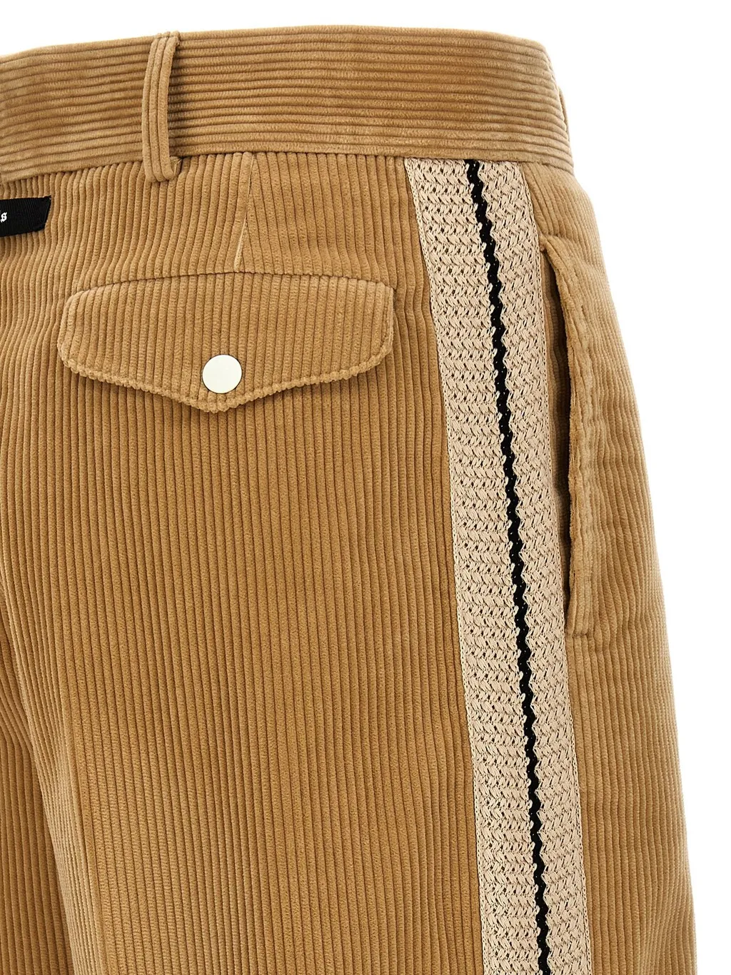 Palm Angels Side Stripe Detailed Corduroy Pants