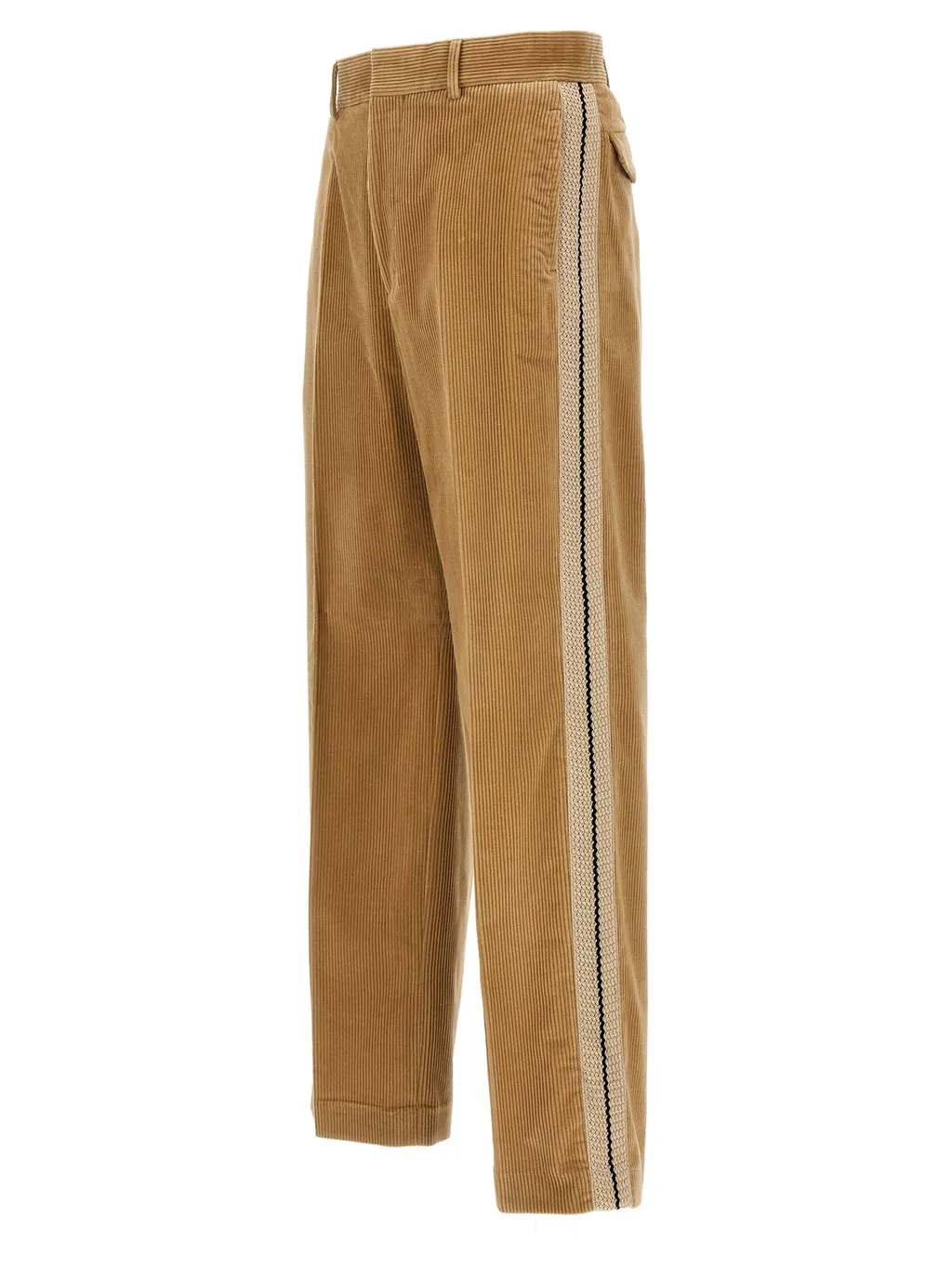 Palm Angels Side Stripe Detailed Corduroy Pants