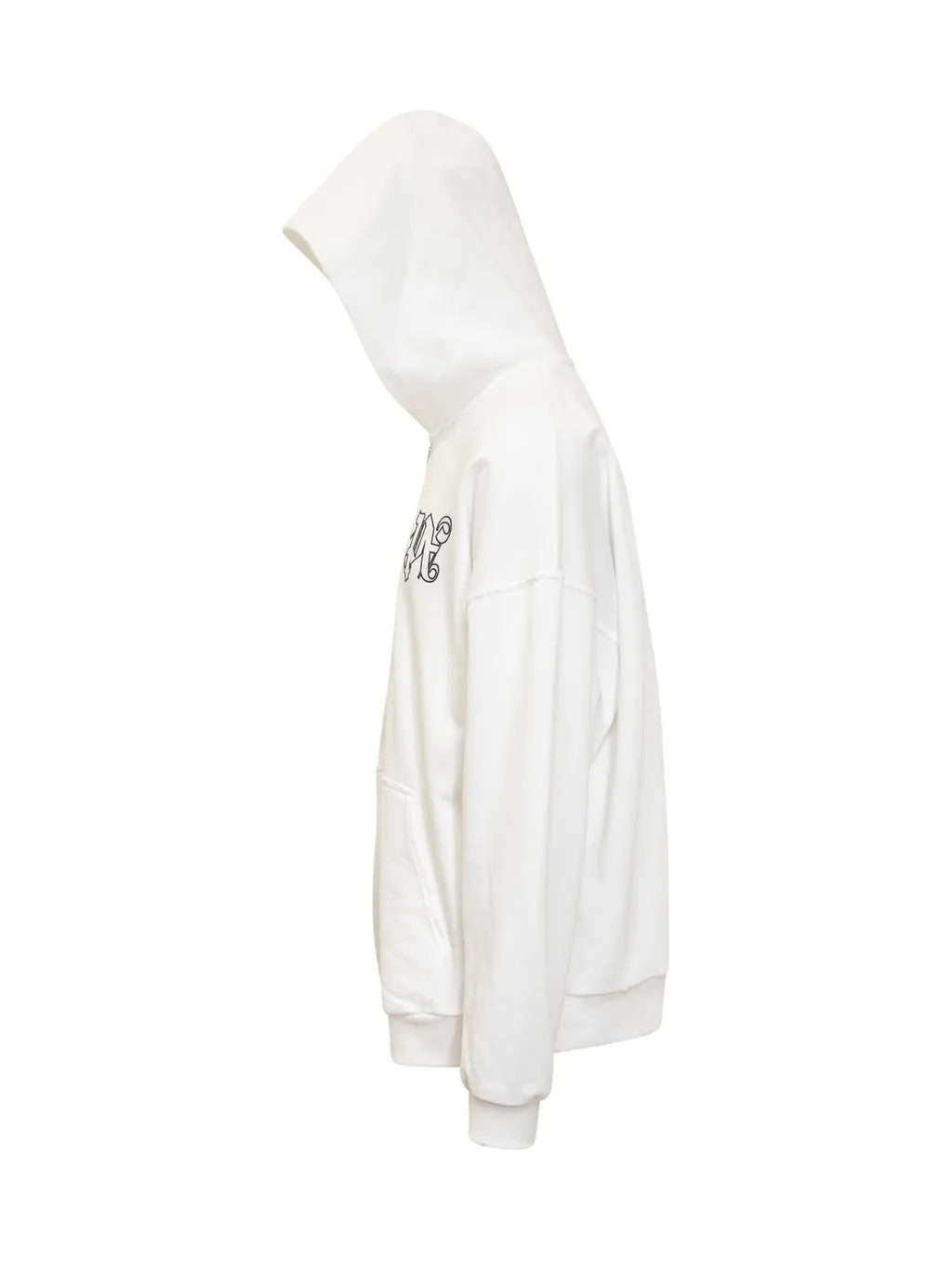 Palm Angels Pa Monogram Zipped Hoodie