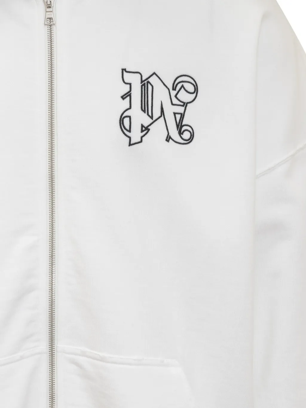 Palm Angels Pa Monogram Zipped Hoodie