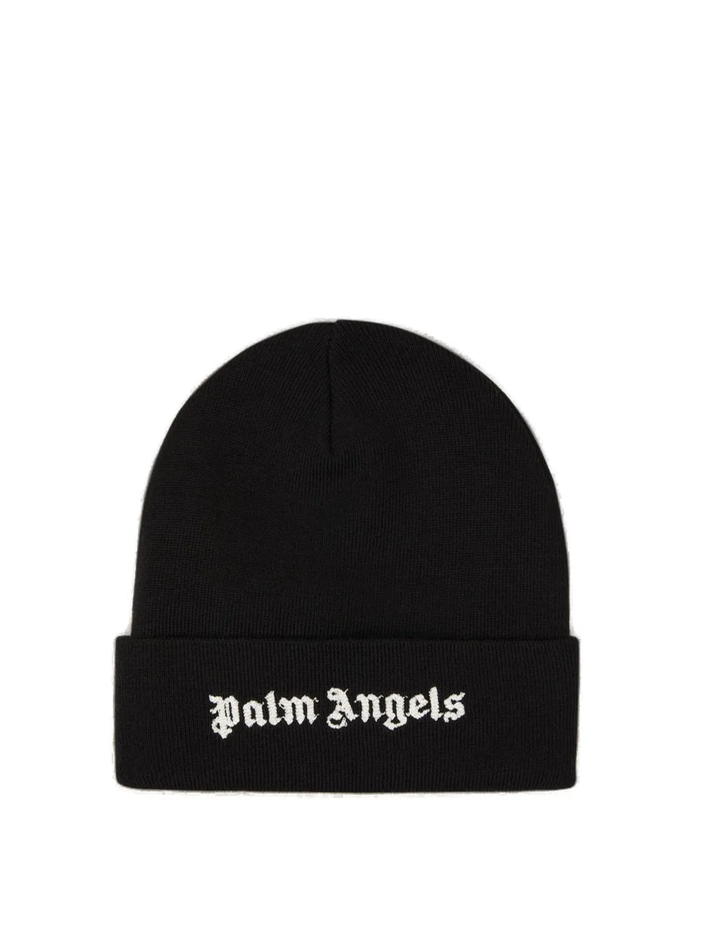 Palm Angels Logo Embroidered Knit Beanie
