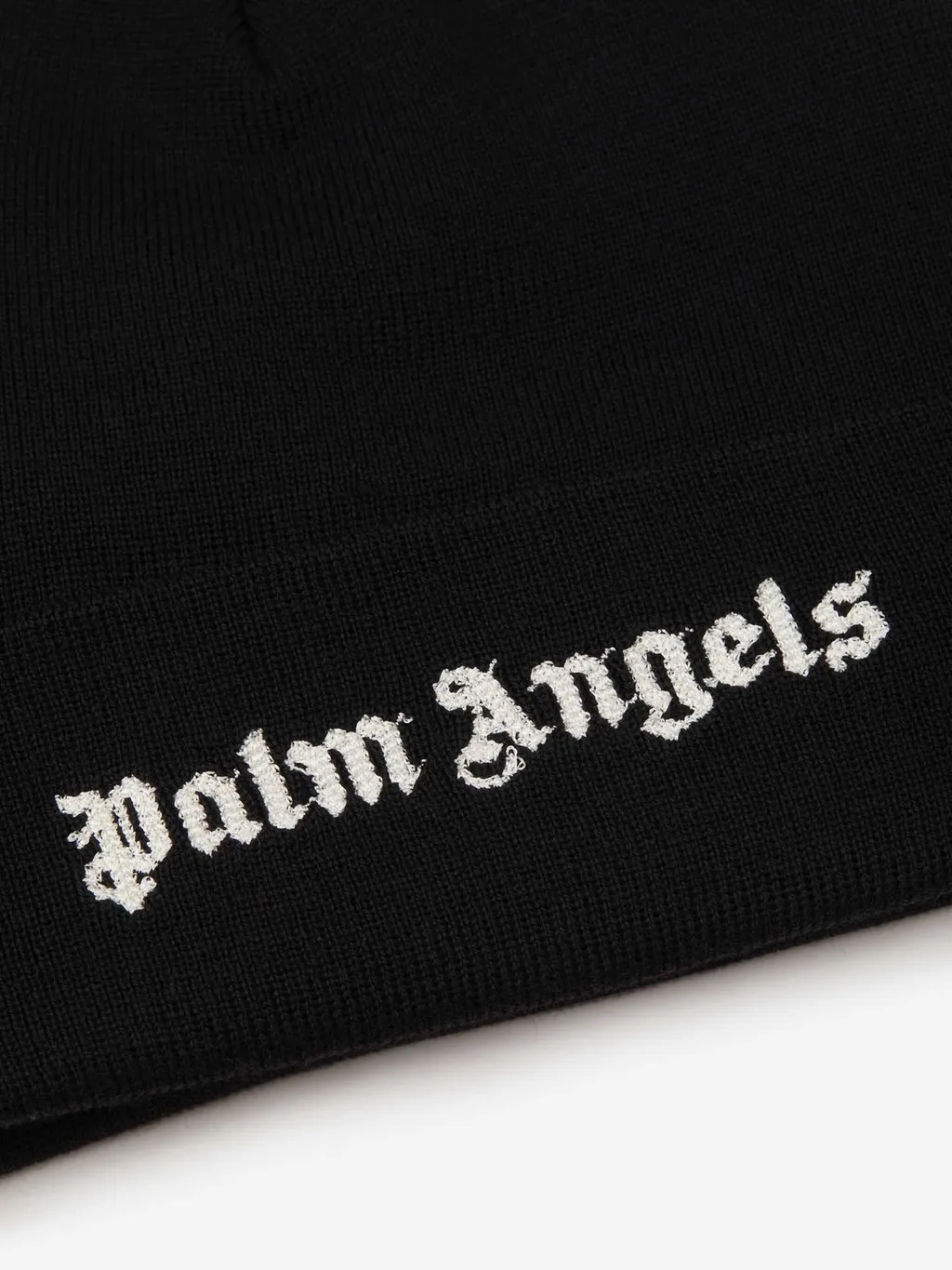 Palm Angels Logo Embroidered Knit Beanie