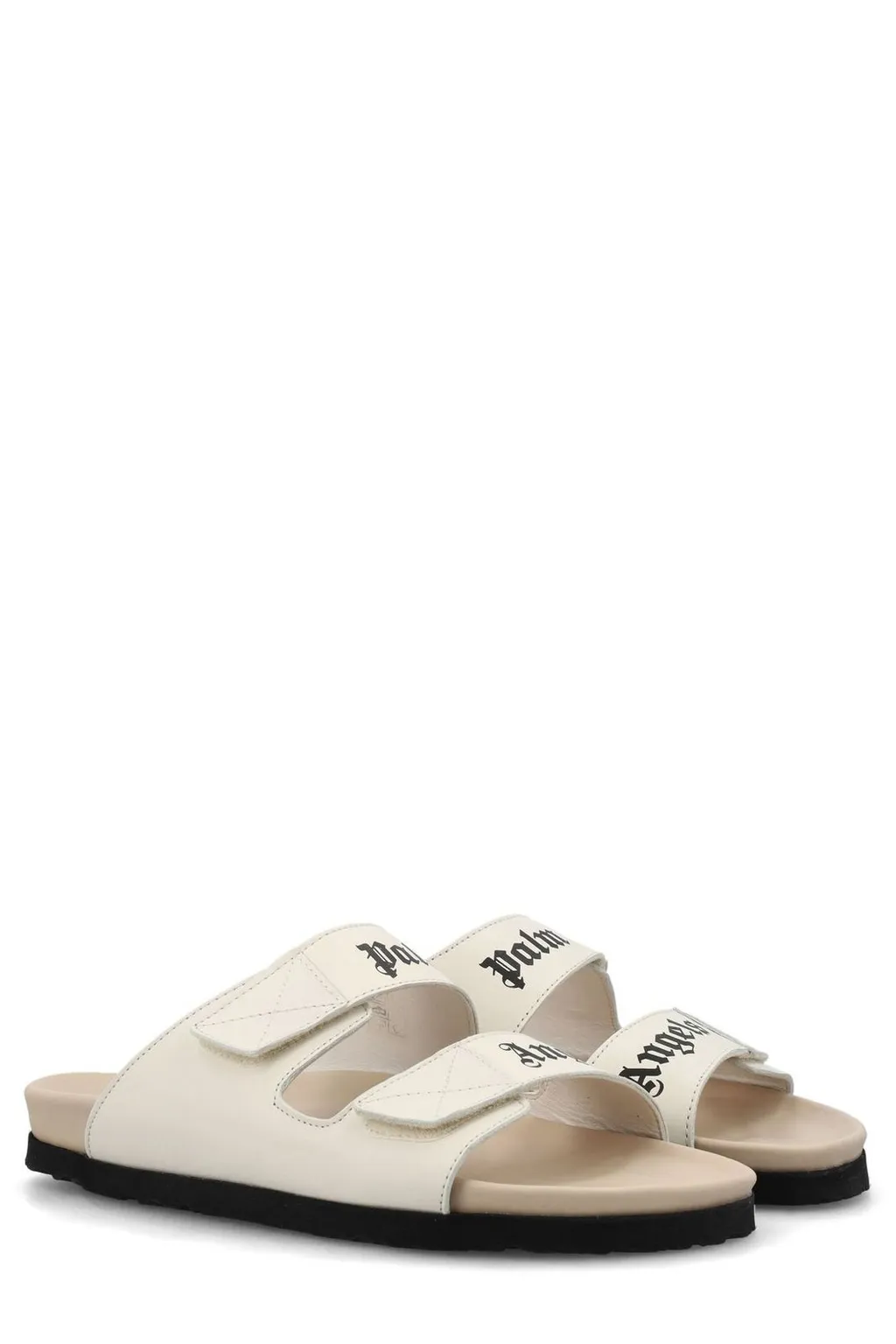 Palm Angels Logo Printed Double Strap Sandals