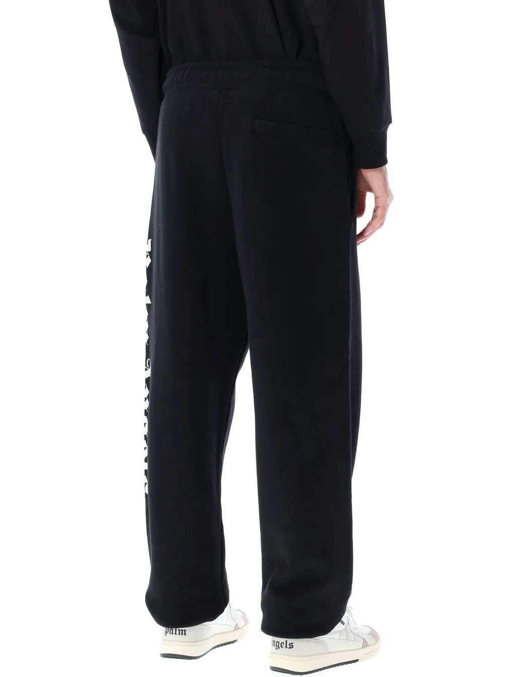 Palm Angels Drawstring Straight Leg Sweatpants