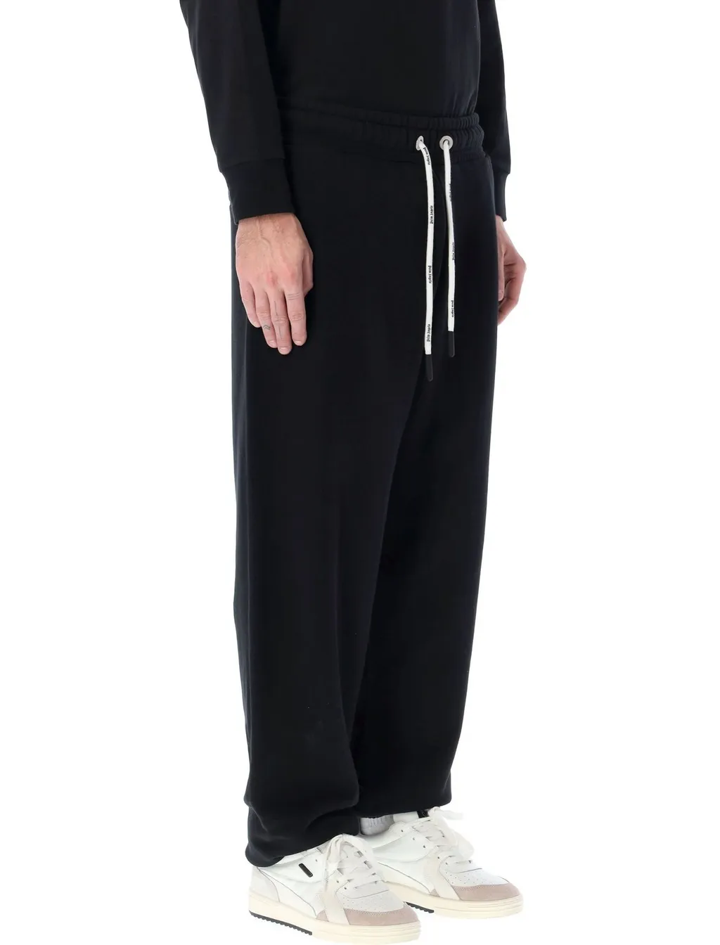 Palm Angels Drawstring Straight Leg Sweatpants