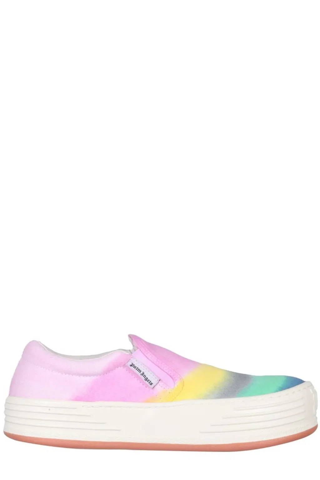Palm Angels Rainbow Printed Slip-On Sneakers