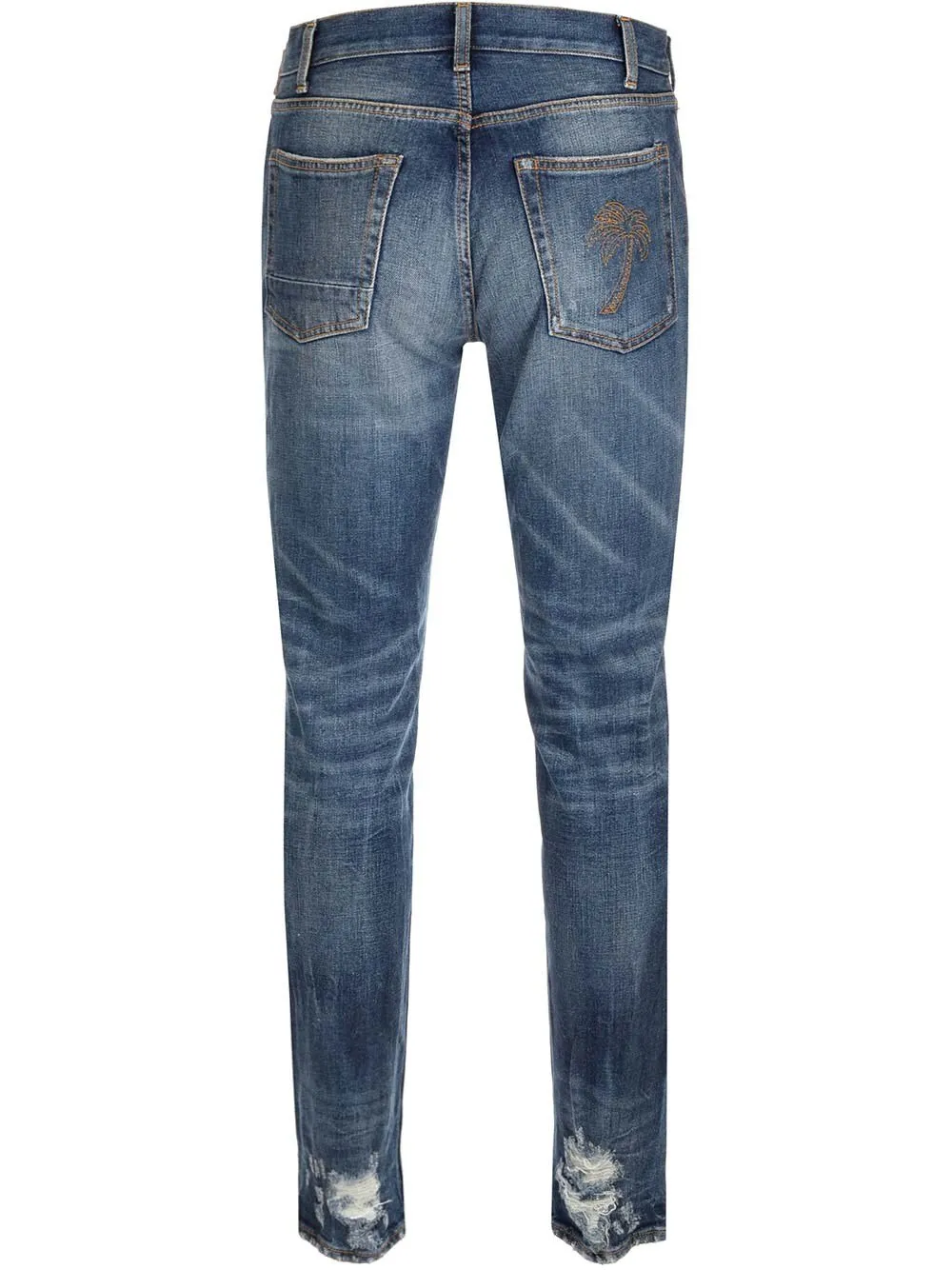 Palm Angels Distressed Slim-Fit Jeans