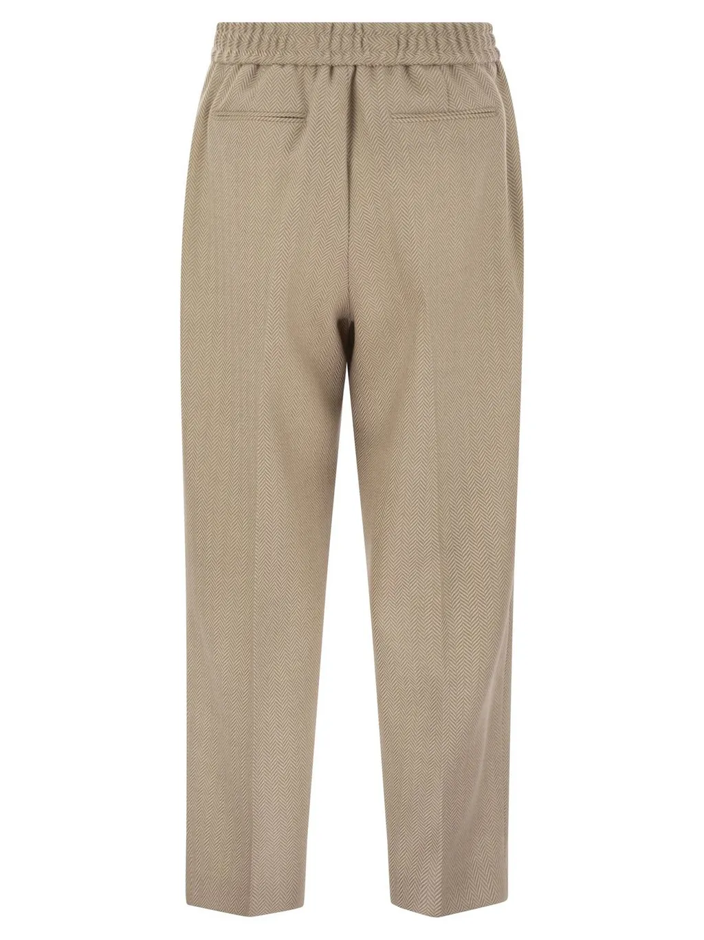 Pt Torino Pinstripe Wool-Cashmere Pants