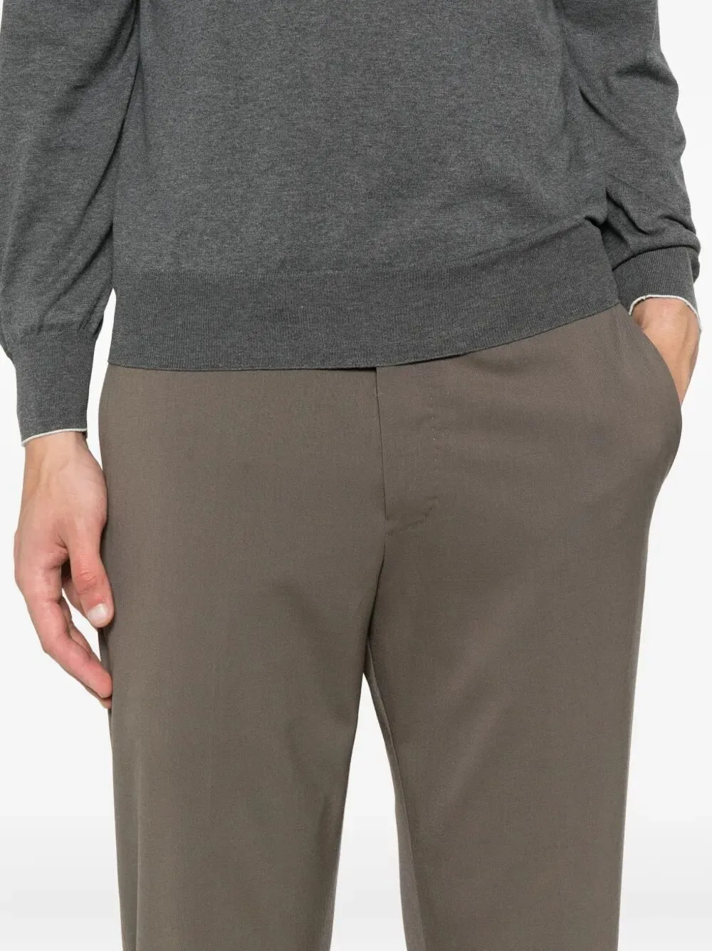 Pt Torino Dieci Wool Blend Pants