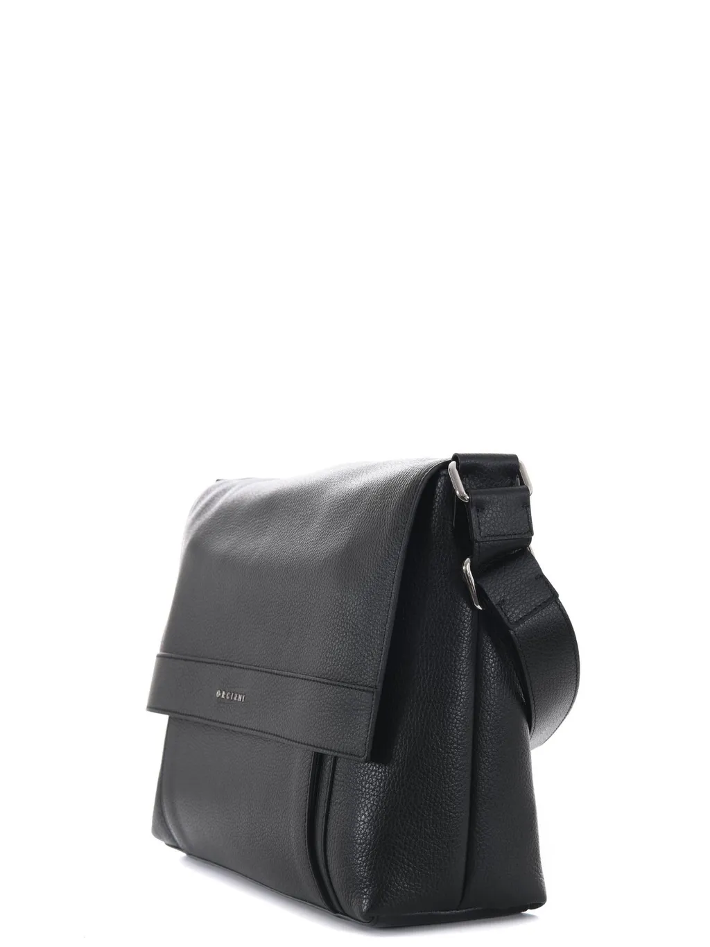Orciani Logo Lettering Messenger Bag