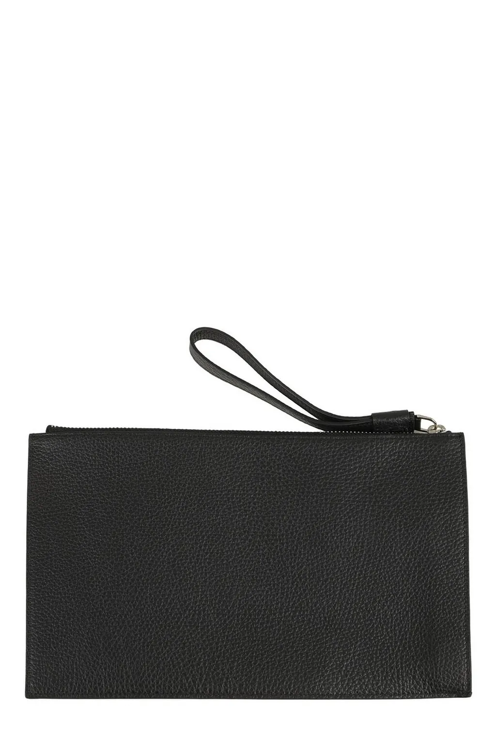 Orciani Logo Lettering Zipped Clutch Bag