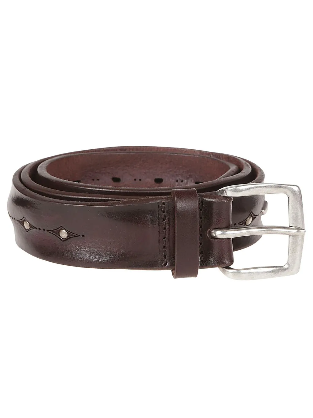 Orciani Studded Buckled Belt