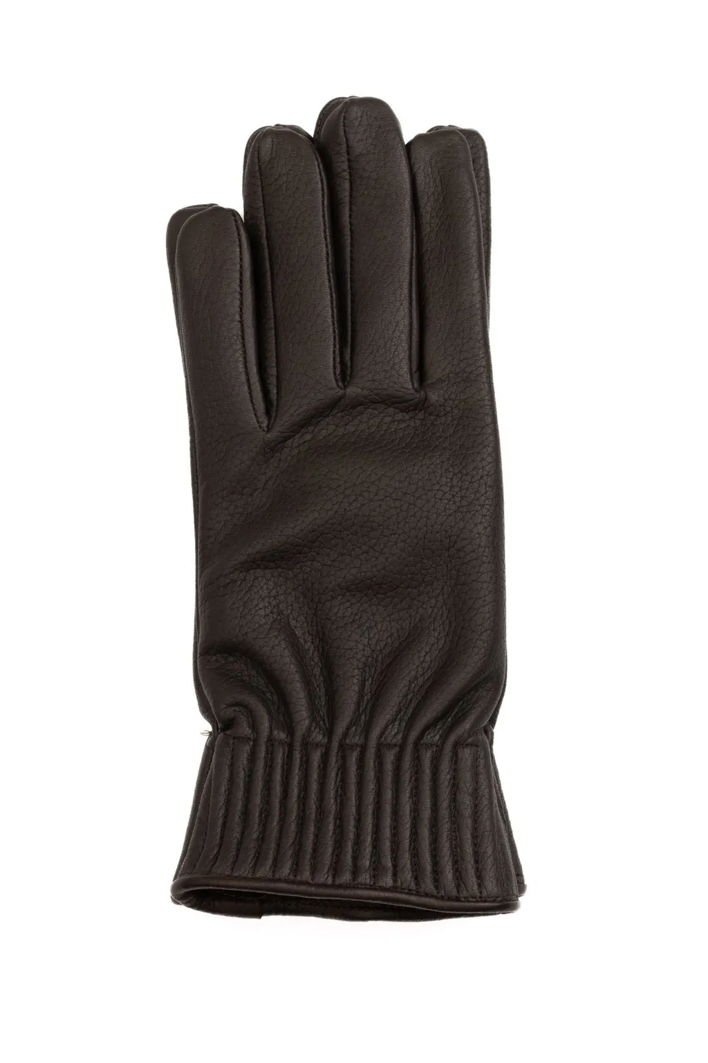 Orciani Drummed Leather Gloves