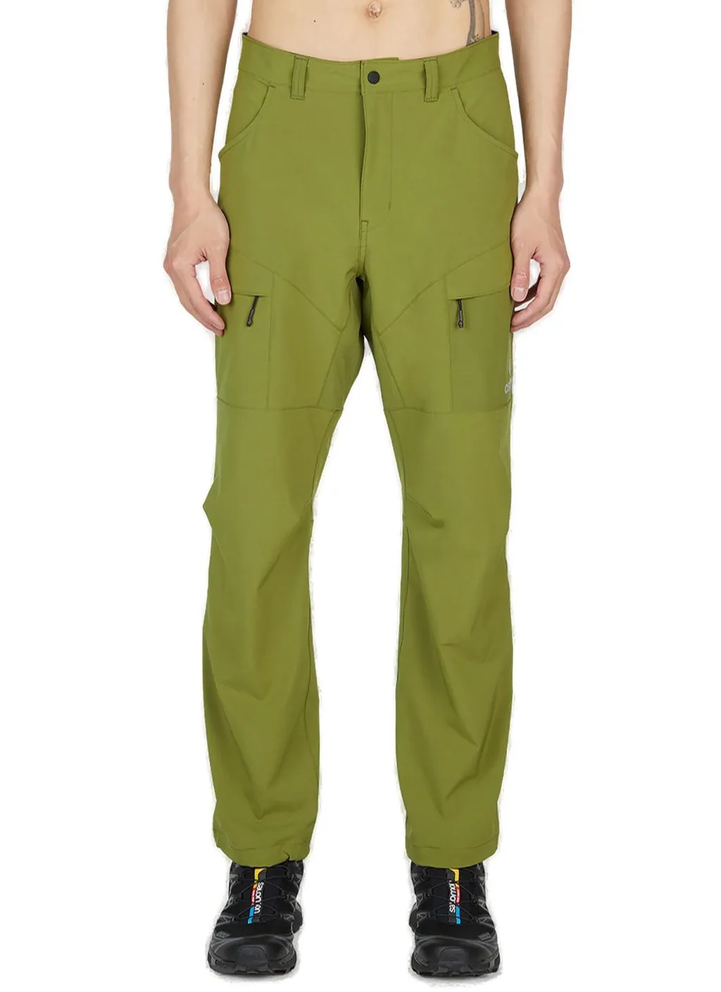 Ostrya Yarrow Logo-Printed Mid-Rise Trousers