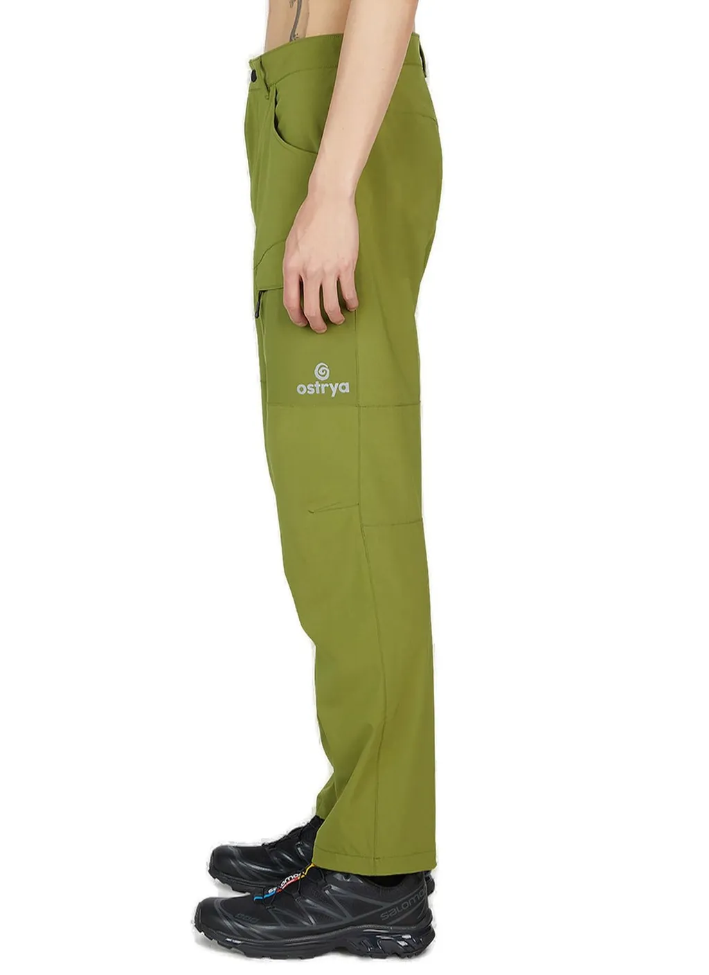 Ostrya Yarrow Logo-Printed Mid-Rise Trousers