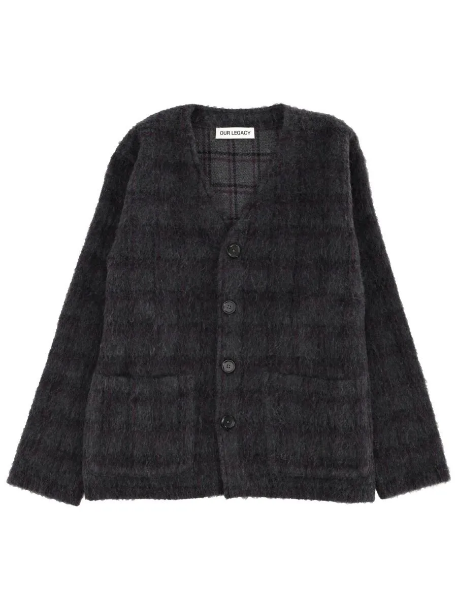 Our Legacy Checked Buttoned Cardigan