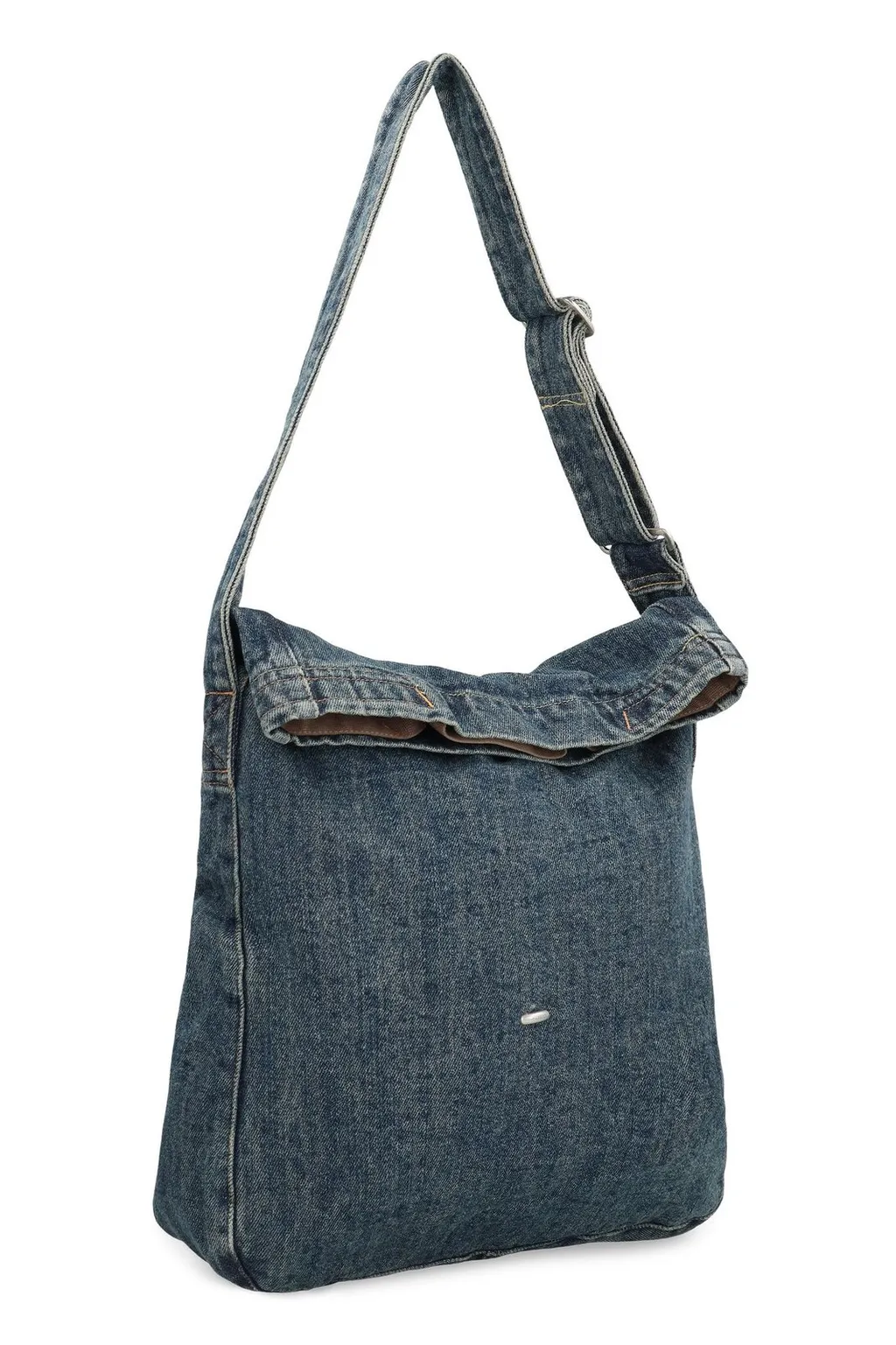 Our Legacy Foldover-Top Denim Shoulder Bag