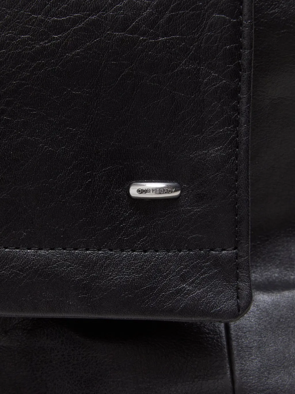Our Legacy Logo Plaque Slim Shoulder Bag