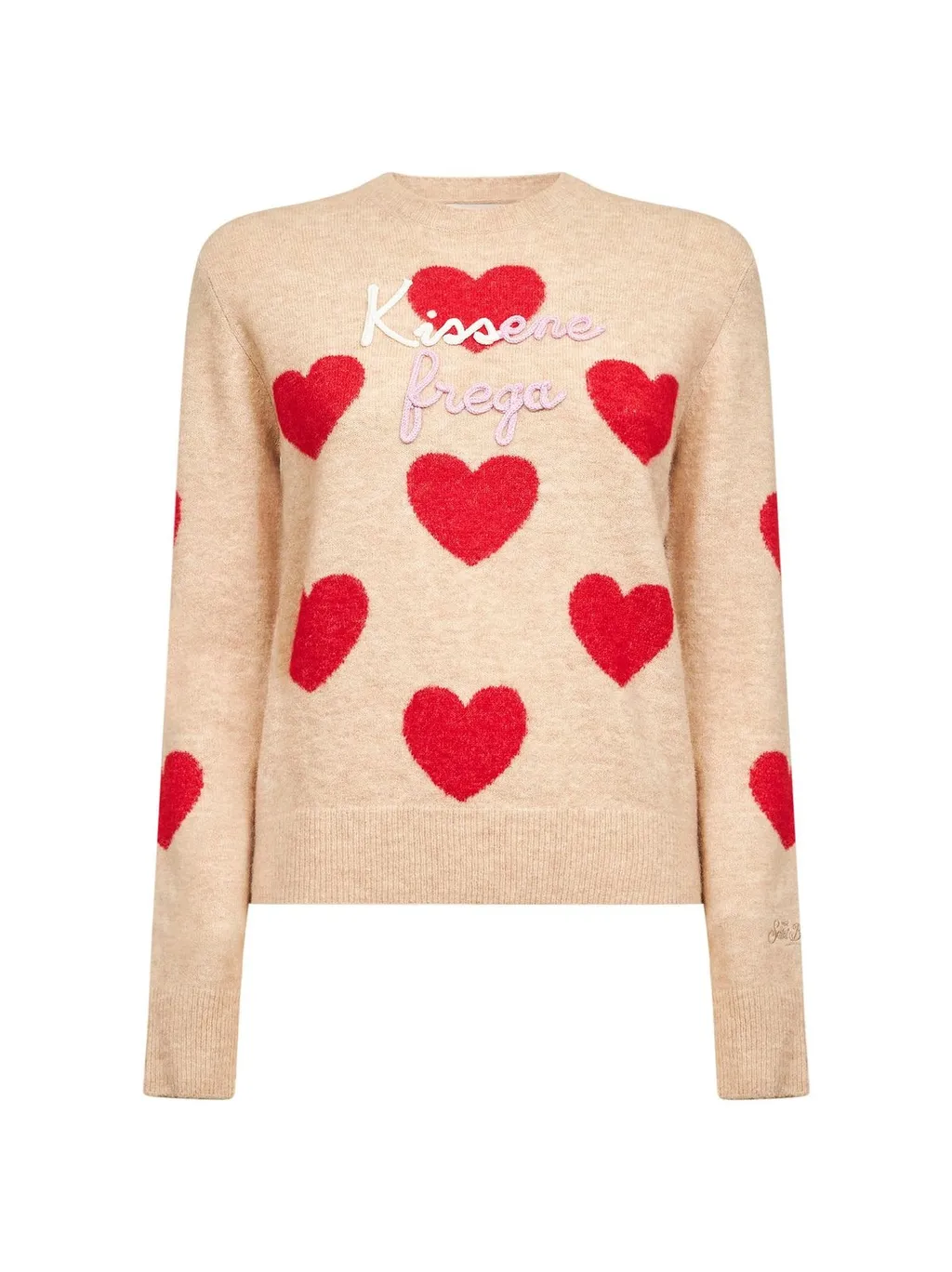 Mc2 Saint Barth Heart Pattern Jumper