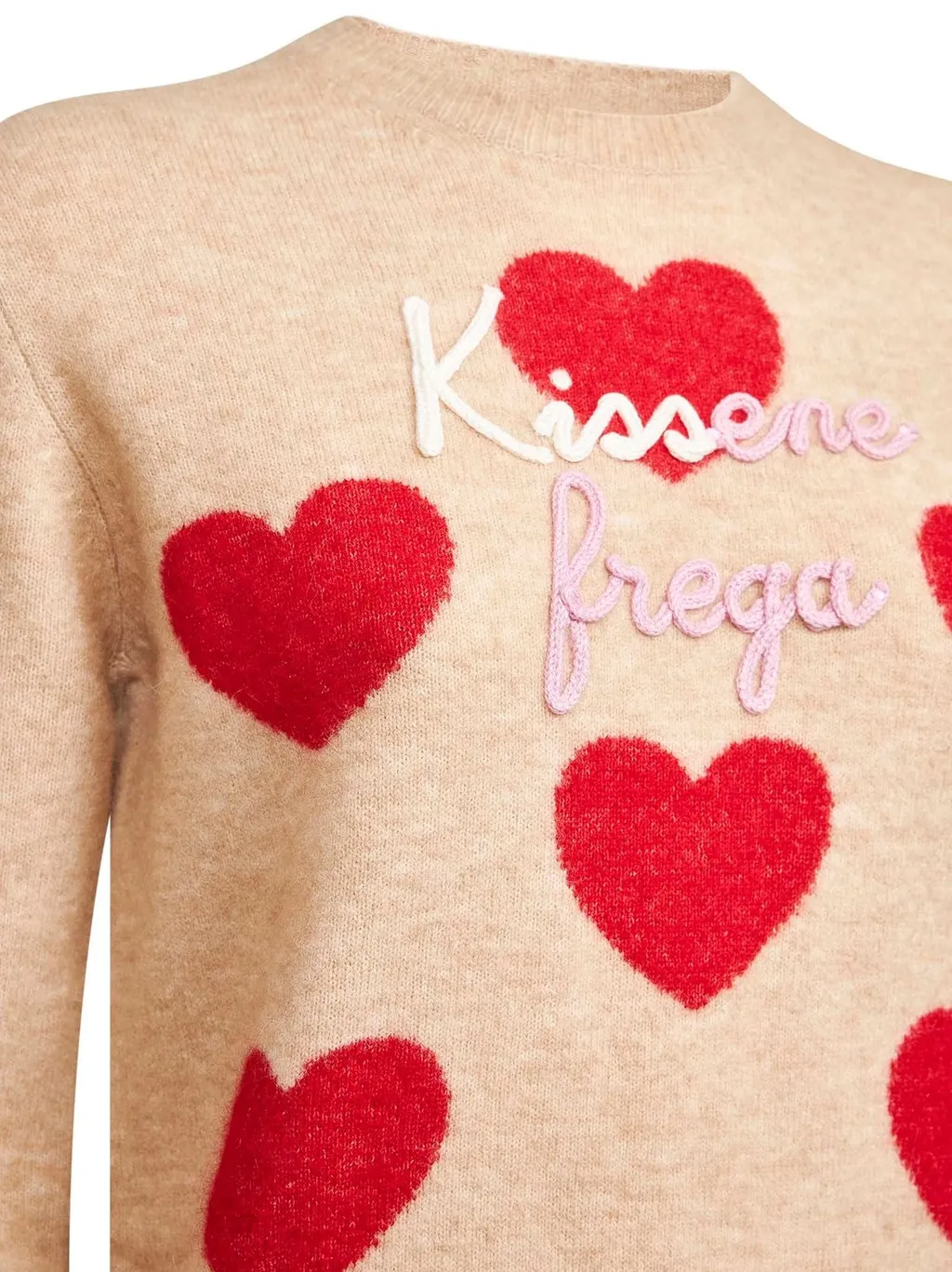 Mc2 Saint Barth Heart Pattern Jumper