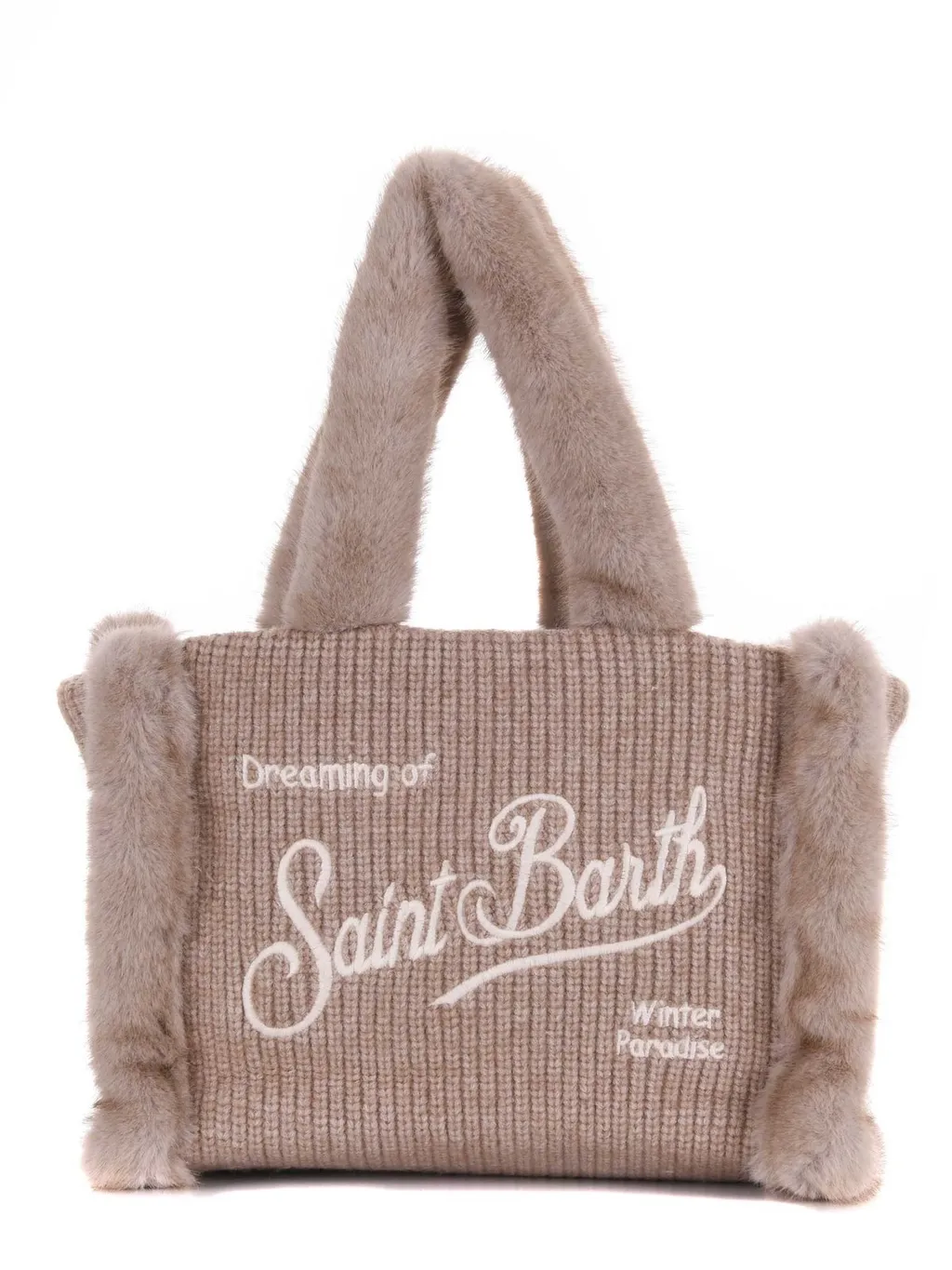 Mc2 Saint Barth Colette Shearling Shoulder Bag