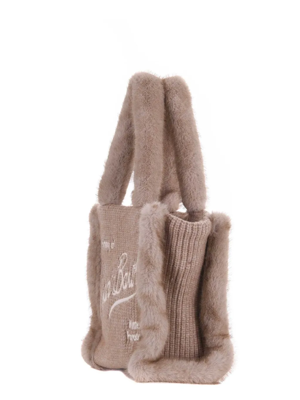 Mc2 Saint Barth Colette Shearling Shoulder Bag