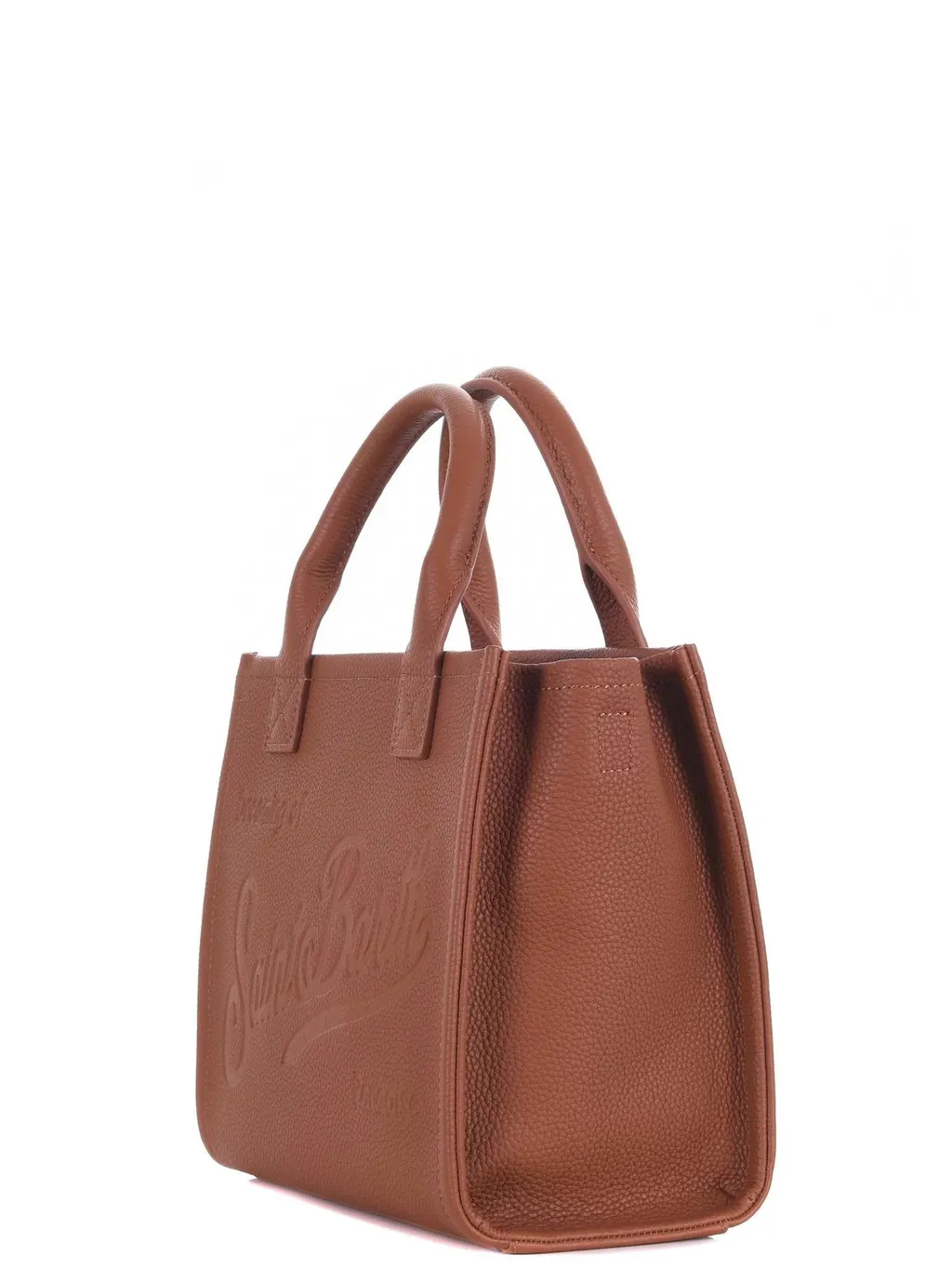 Mc2 Saint Barth Hammered Leather Crossbody Bag