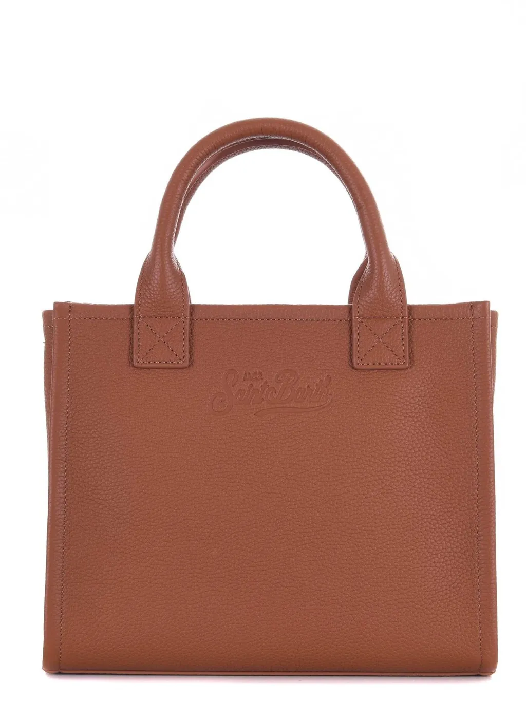 Mc2 Saint Barth Hammered Leather Crossbody Bag