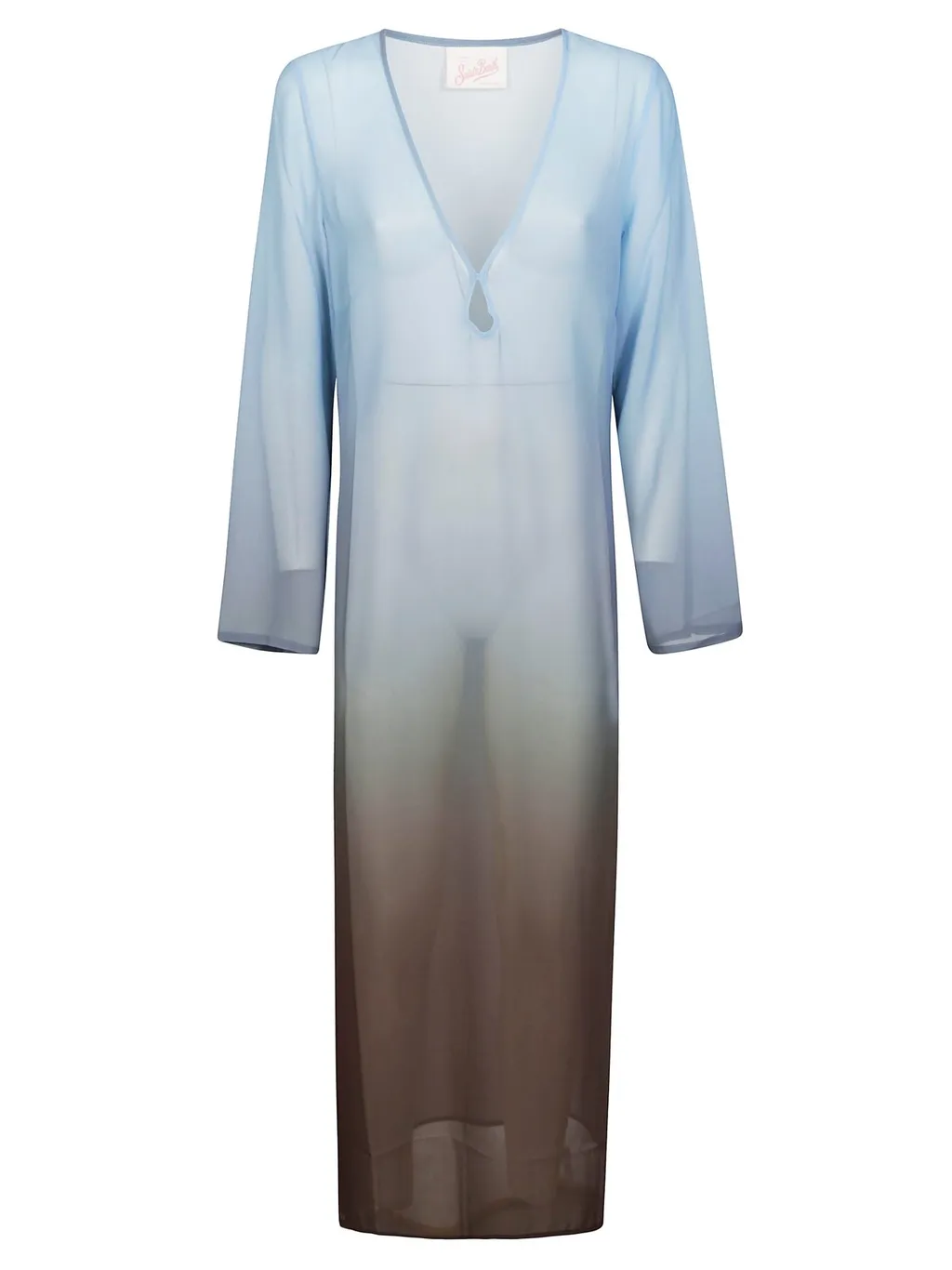 Mc2 Saint Barth Agatha Gradient Effect Georgette Maxi Dress
