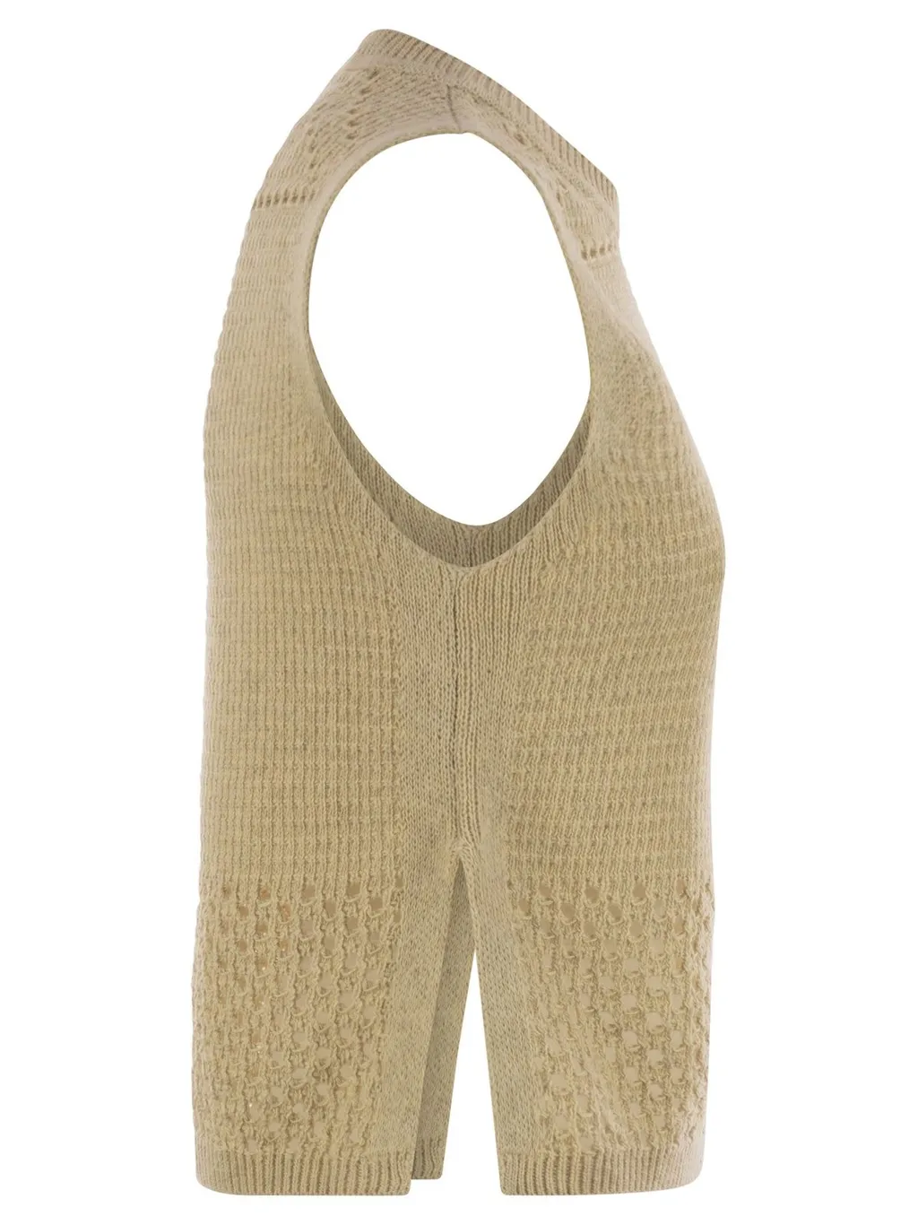 Mc2 Saint Barth Aire Crochet Knitted Sleeveless Top