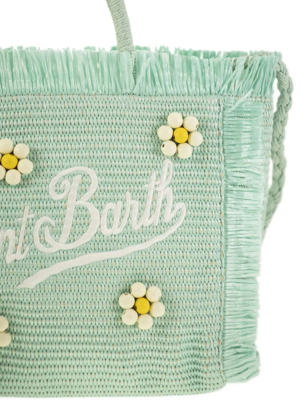 Mc2 Saint Barth Flower Embellished Top Handle Tote Bag