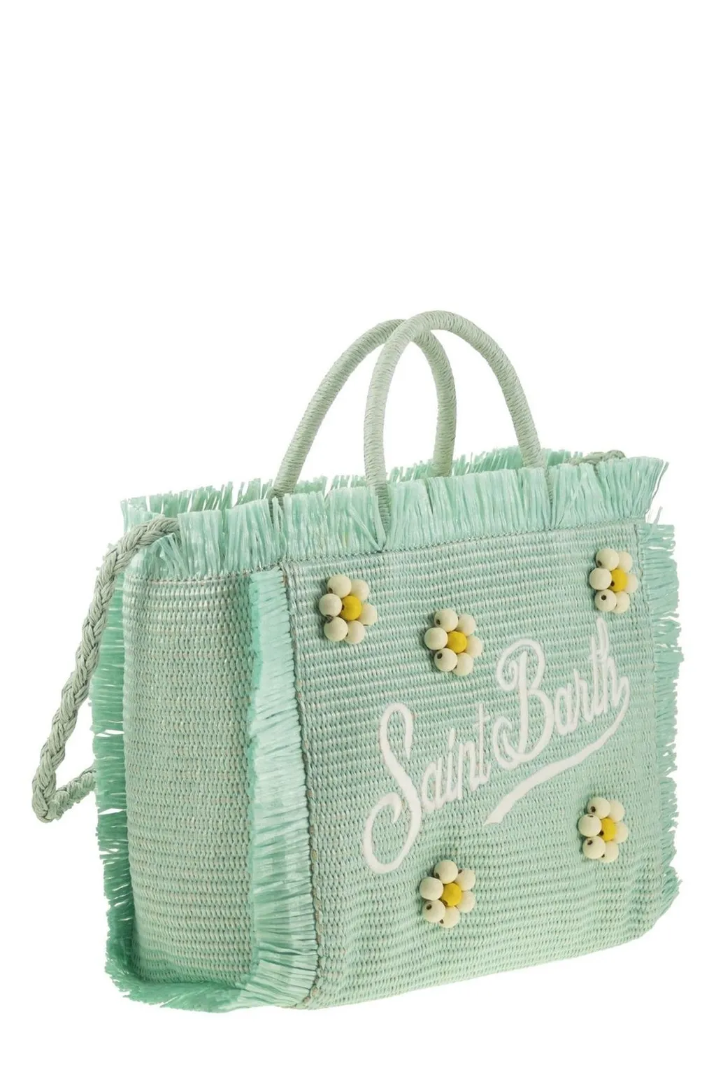 Mc2 Saint Barth Flower Embellished Top Handle Tote Bag
