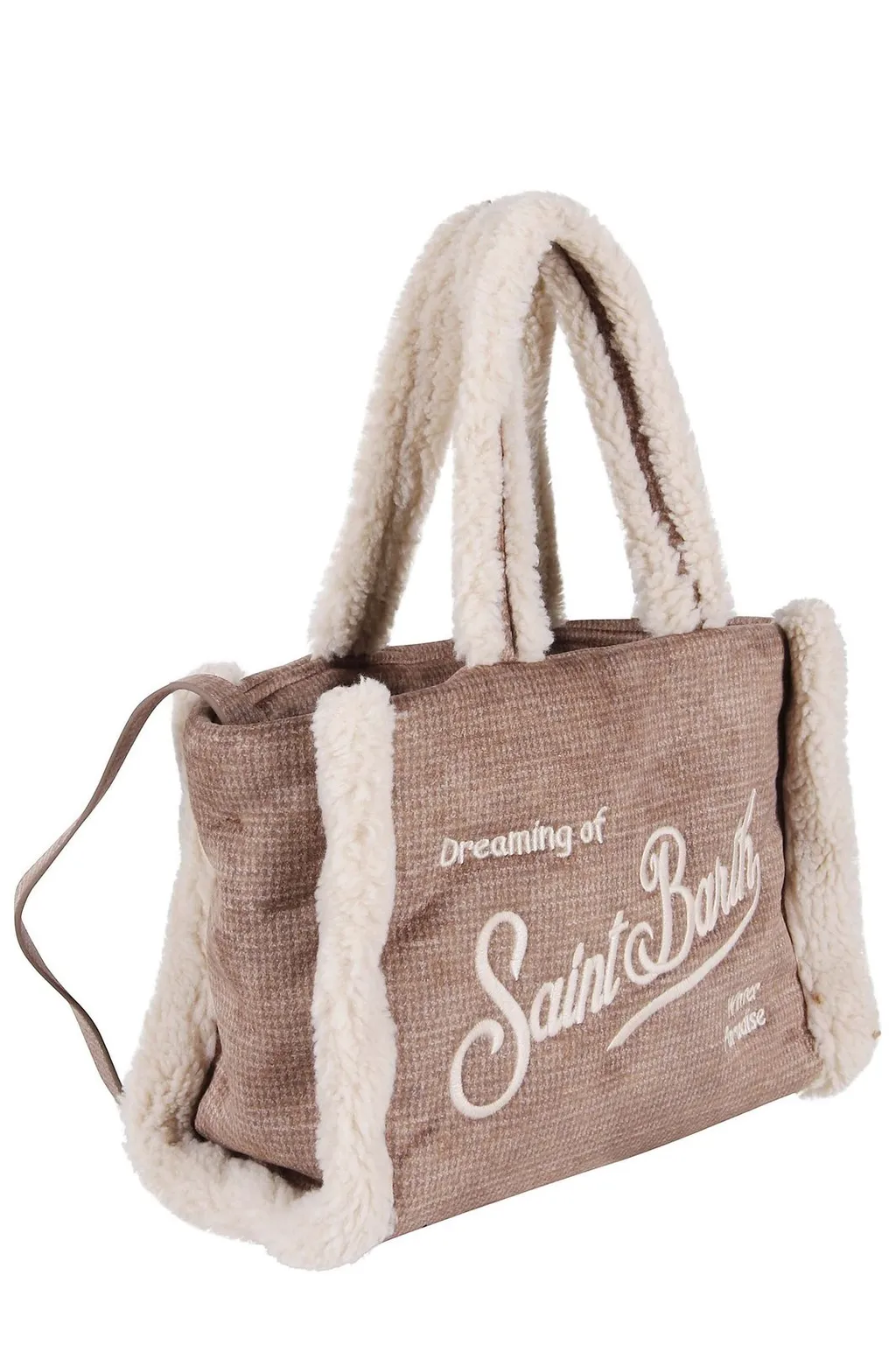 Mc2 Saint Barth Colette Shearling Tote Bag