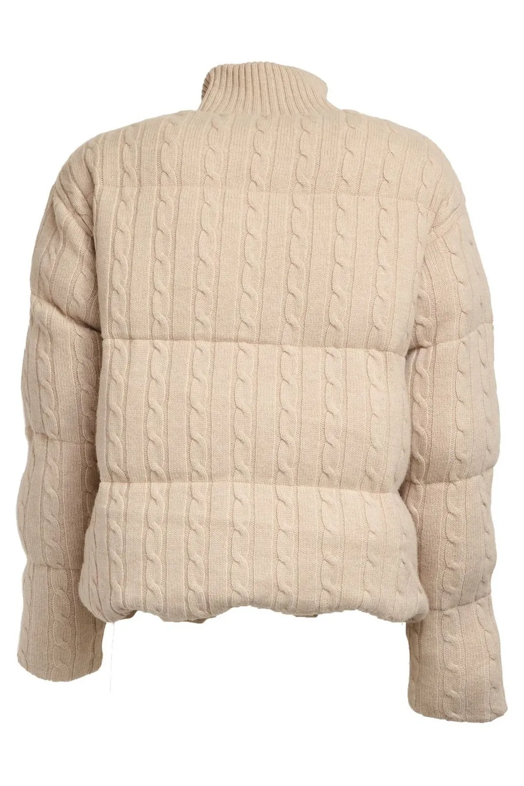 Mc2 Saint Barth Mya Cable-Knit Bomber Jacket