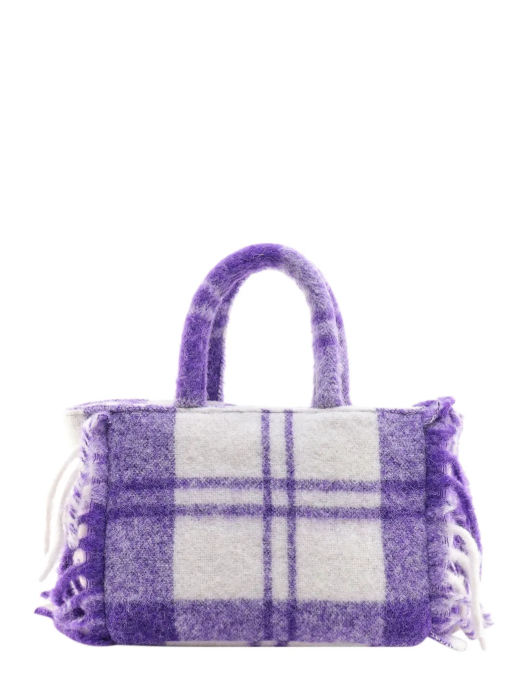 Mc2 Saint Barth Colette Blanket Tartan Printed Handbag