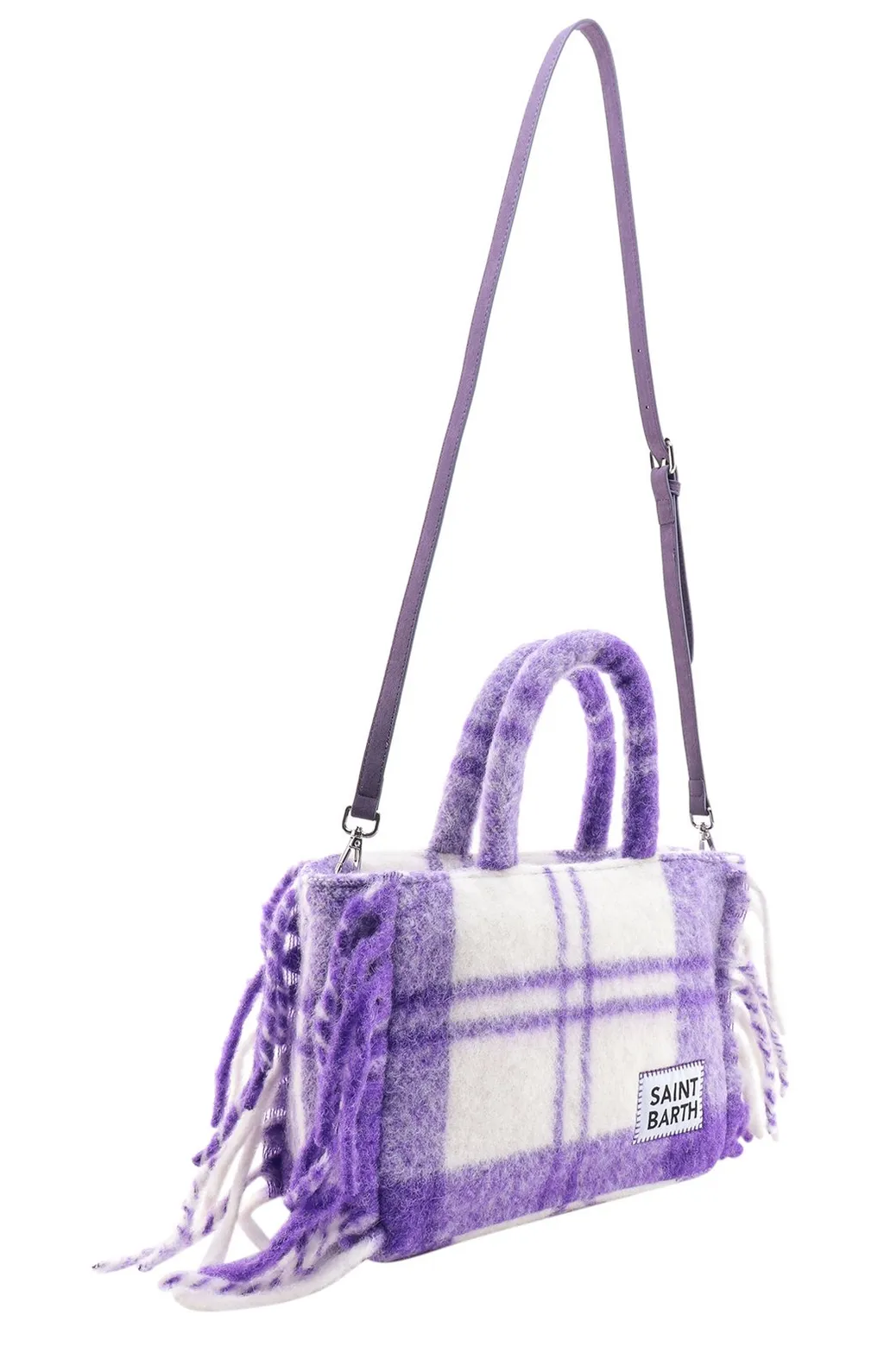 Mc2 Saint Barth Colette Blanket Tartan Printed Handbag