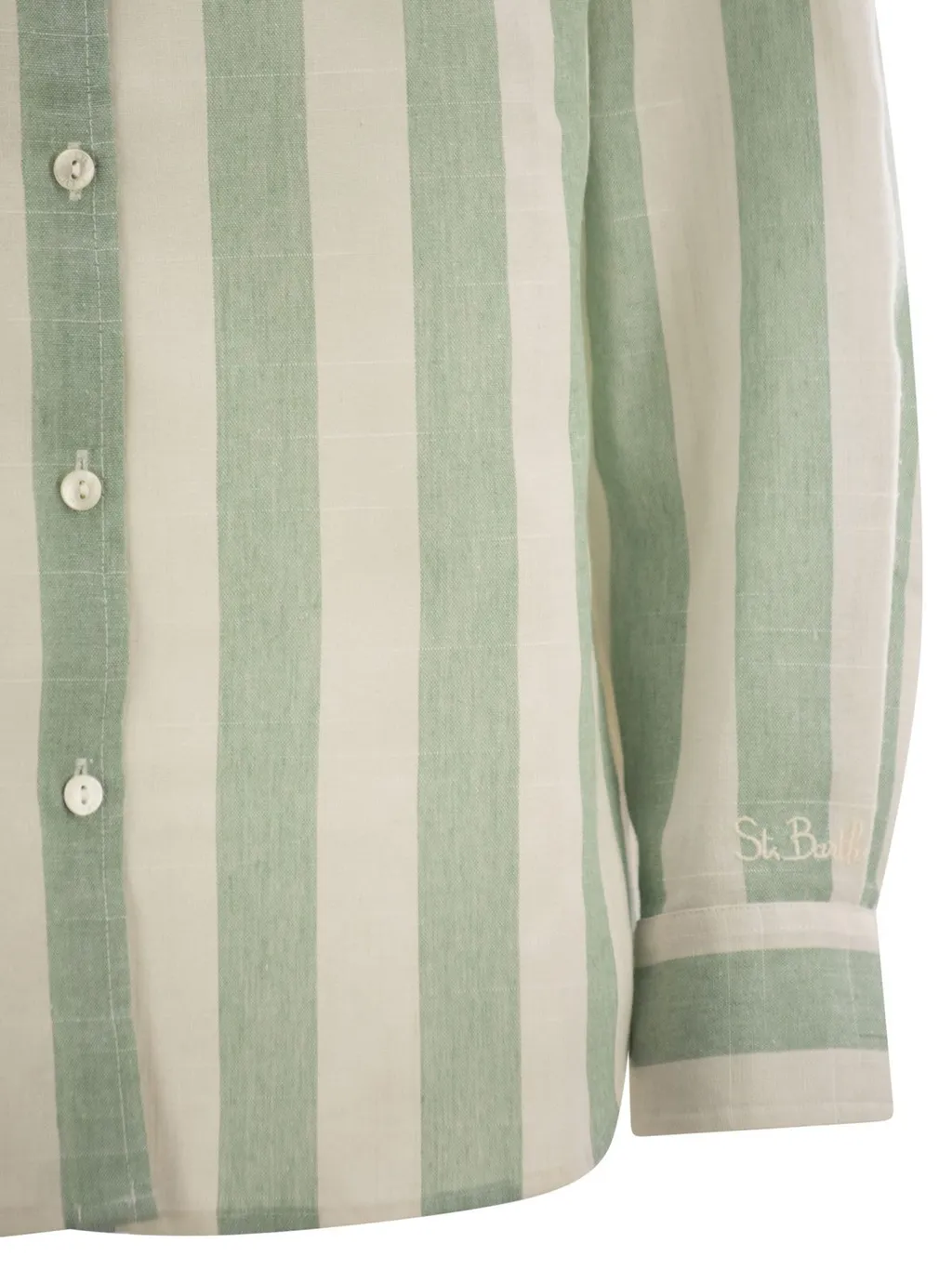 Mc2 Saint Barth Striped Print Meredith Classic Shirt