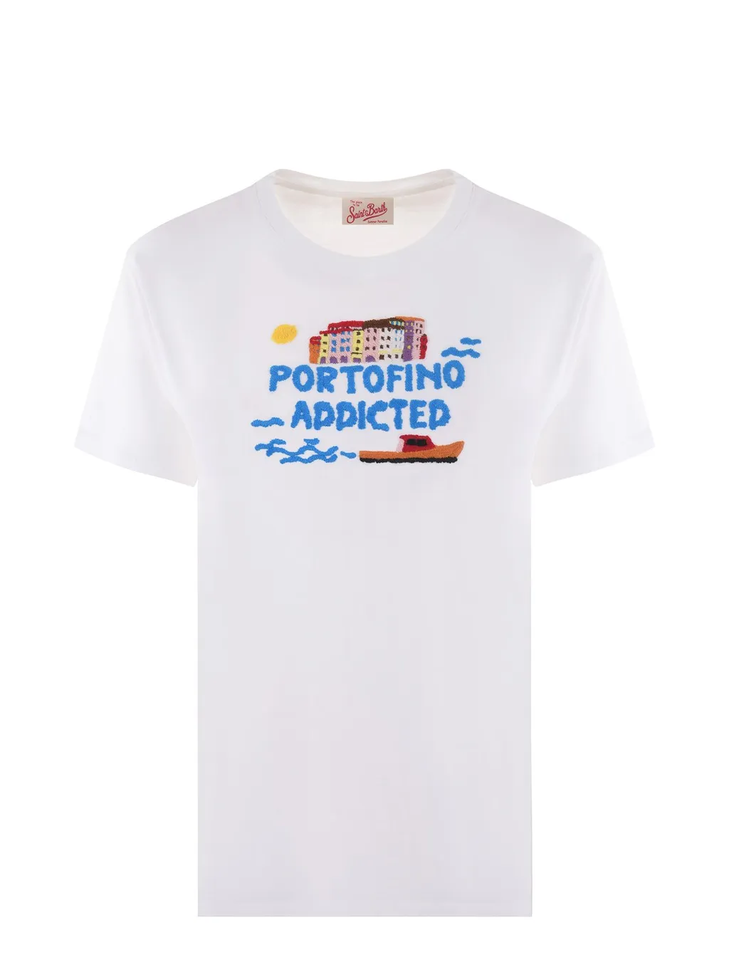 Mc2 Saint Barth Text Embroidered T-Shirt