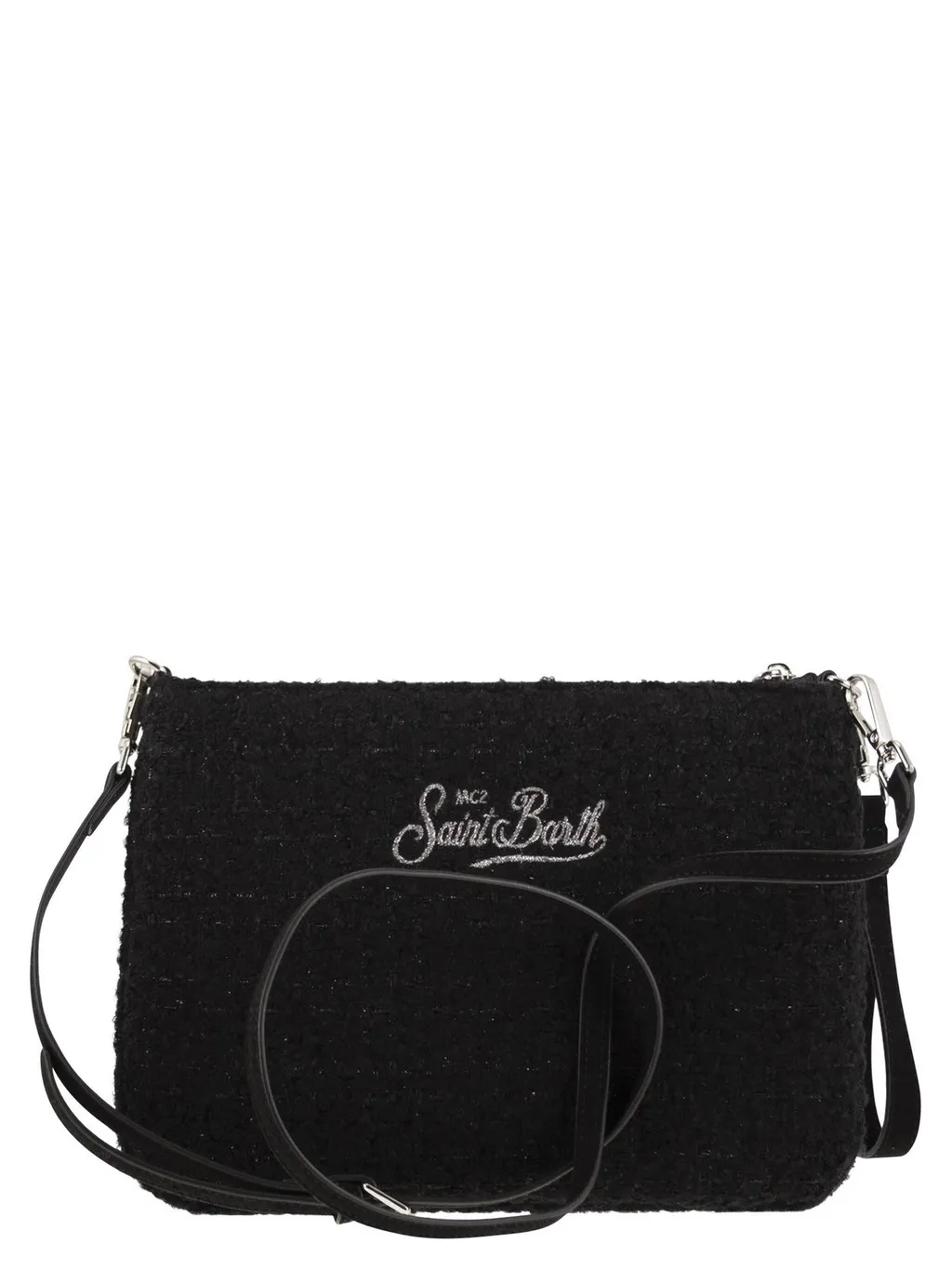 Mc2 Saint Barth Parisienne Zipped Tweed Clutch Bag
