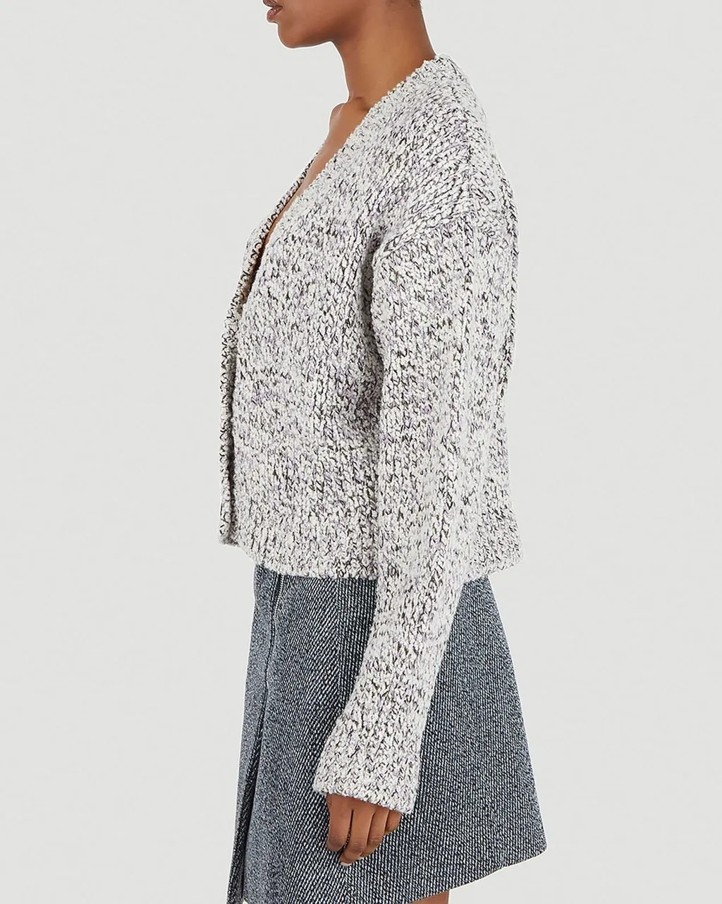 Mcq Alexander Mcqueen Cropped Knit Cardigan