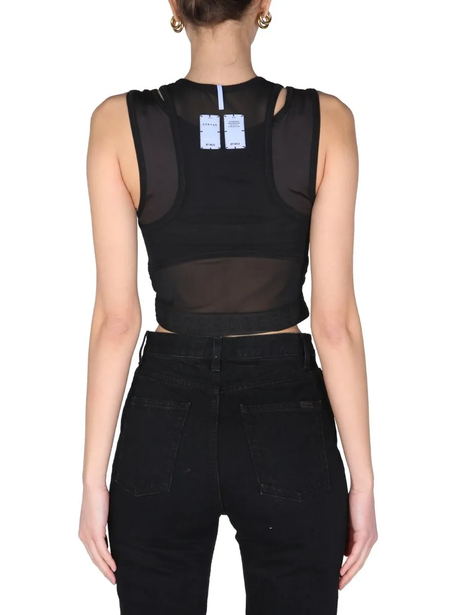 Mcq Alexander Mcqueen Panelled Sport Top